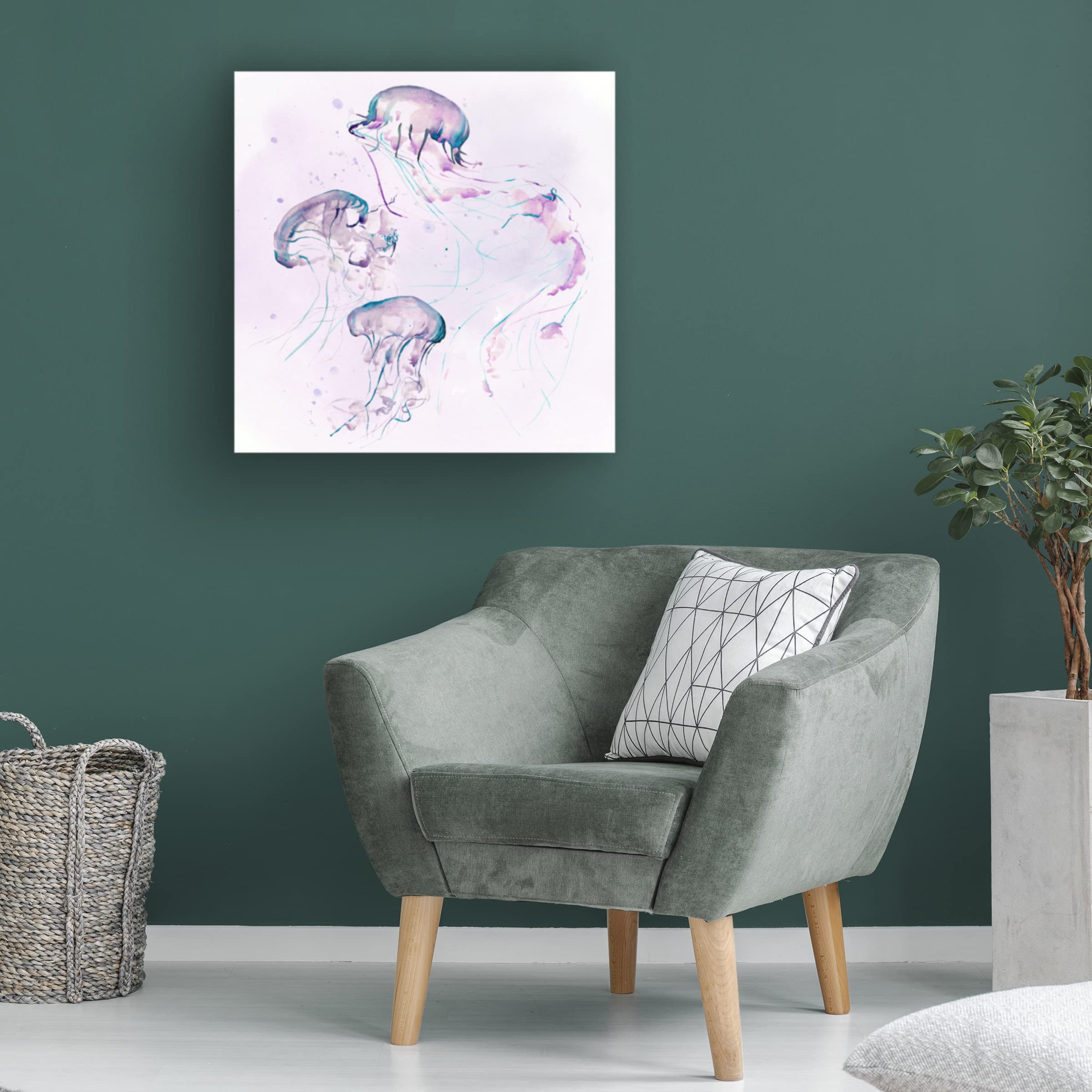 Jennifer Paxton Parker 'Underwater Halcyon II' Canvas Wall Art Print - Modern Ocean Themed Home Decor for Living Room, Bedroom & Office