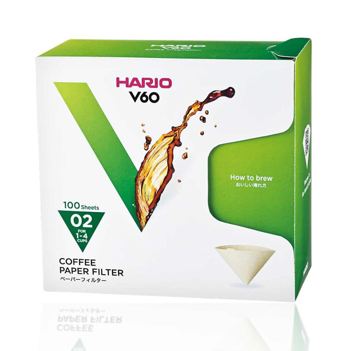 Hario V60 Paper Coffee Filters - 100 Count | Premium Pour Over Coffee Filters for Drip Brewing at Home or Office