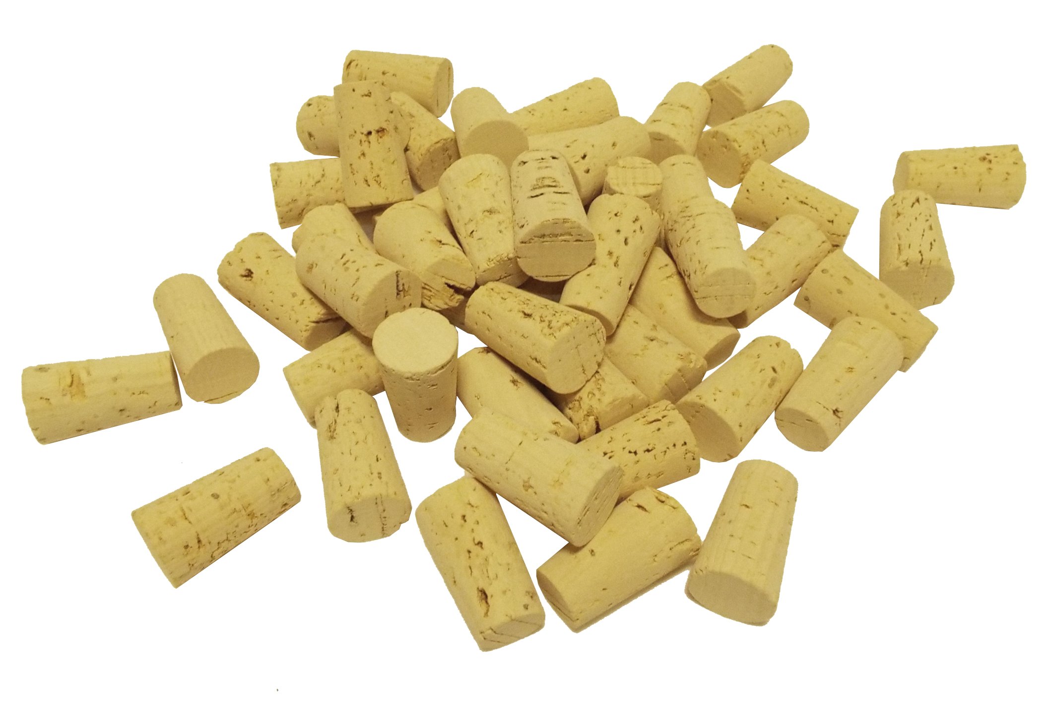 100 Premium Tapered Wine Corks for Home Winemaking - Natural Cork Stoppers for Wine Bottles, Perfect for DIY Wine Making, Bottling, and Long-Term Storage