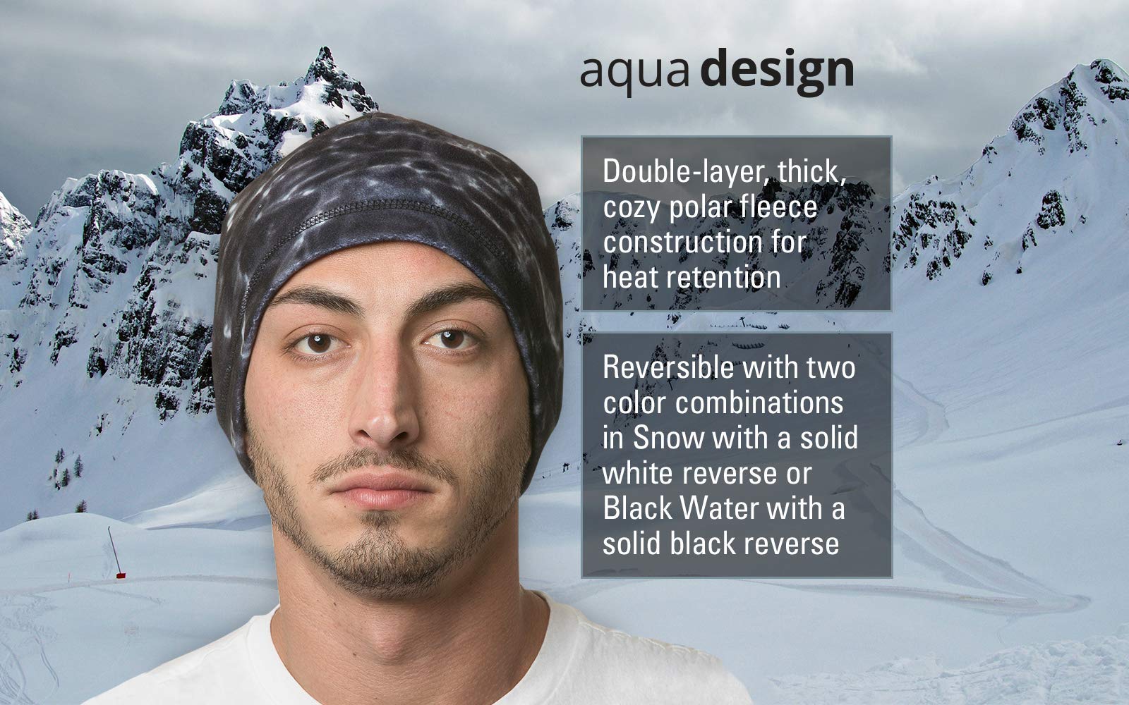Men's Winter Fleece Beanie - Warm Skull Cap for Cold Weather - Perfect for Skiing, Snowboarding & Outdoor Activities