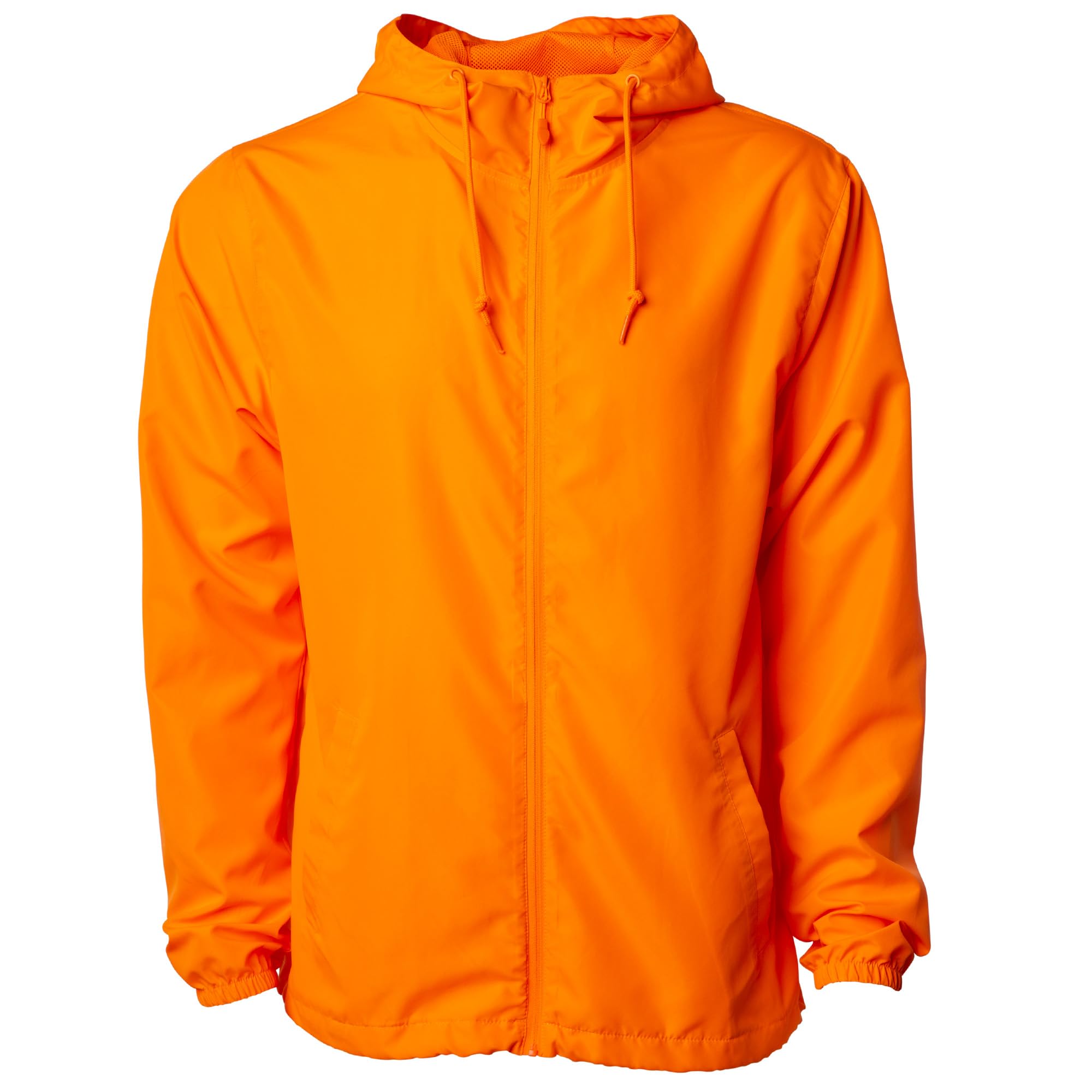 Global Blank Men's Lightweight Water-Resistant Windbreaker Jacket - Perfect for Outdoor Activities, Hiking, Running & Travel