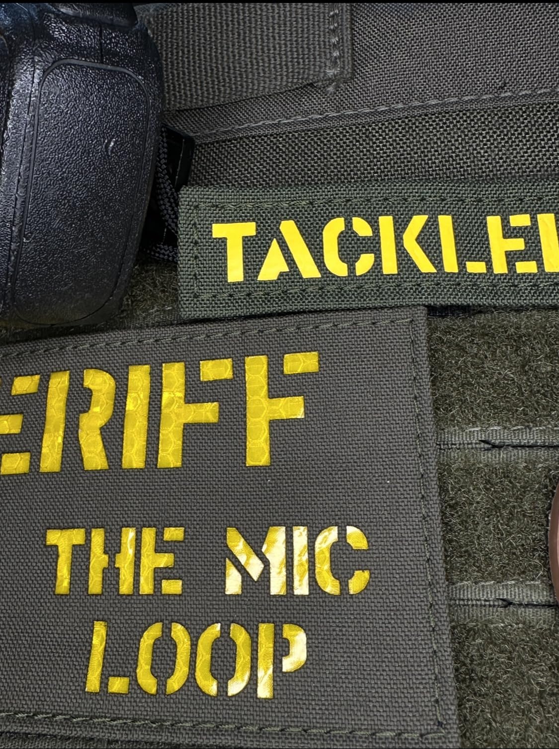 Secure & Portable Micro Radio Mic Clip for Police & Law Enforcement - Name Tape Size - Perfect for Patrol Duty, Public Safety & Field Operations