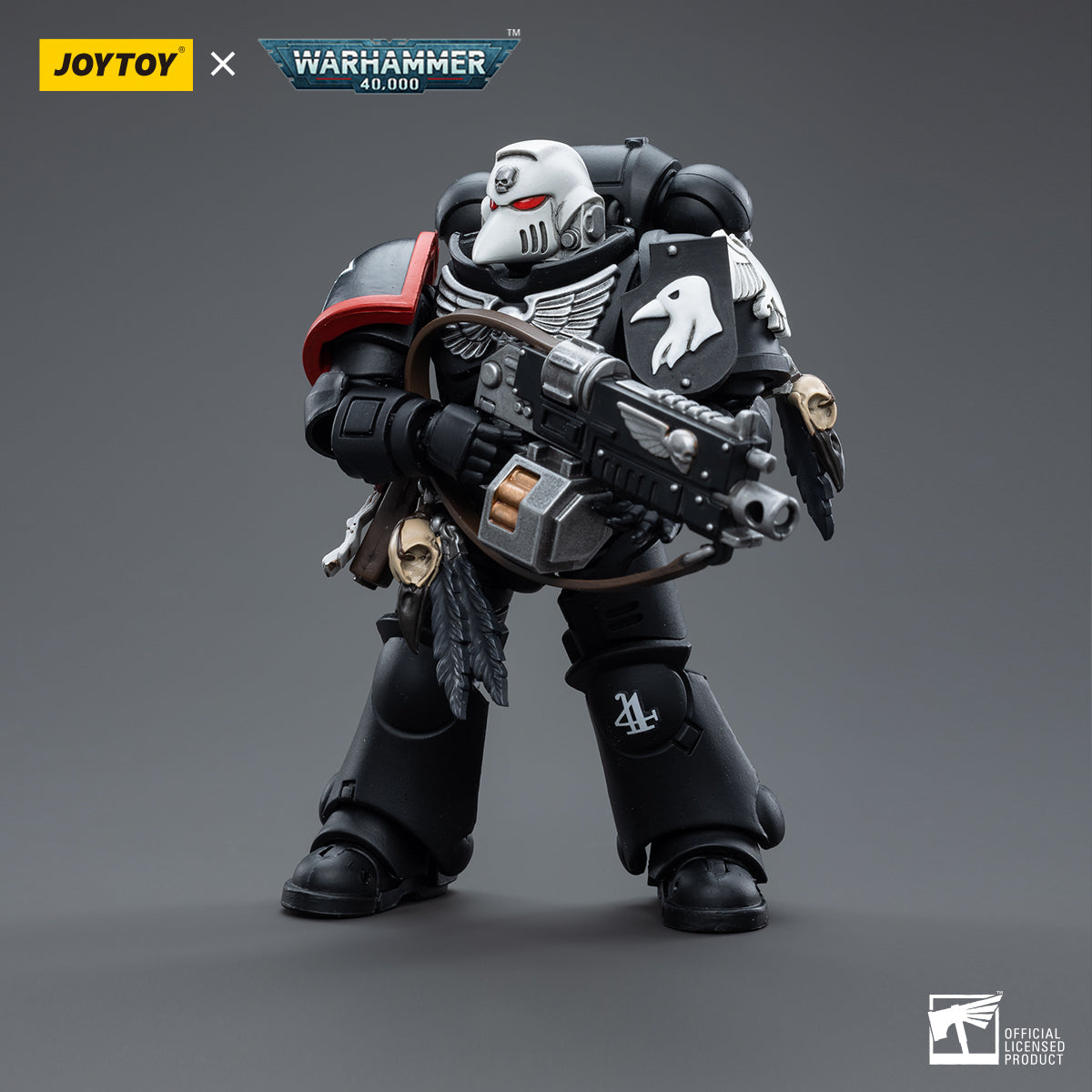 JOYTOY 1/18 Scale Warhammer 40K Raven Guard Intercessors Action Figure Set (4pcs) - Perfect for Collectors, Tabletop Gaming & Display