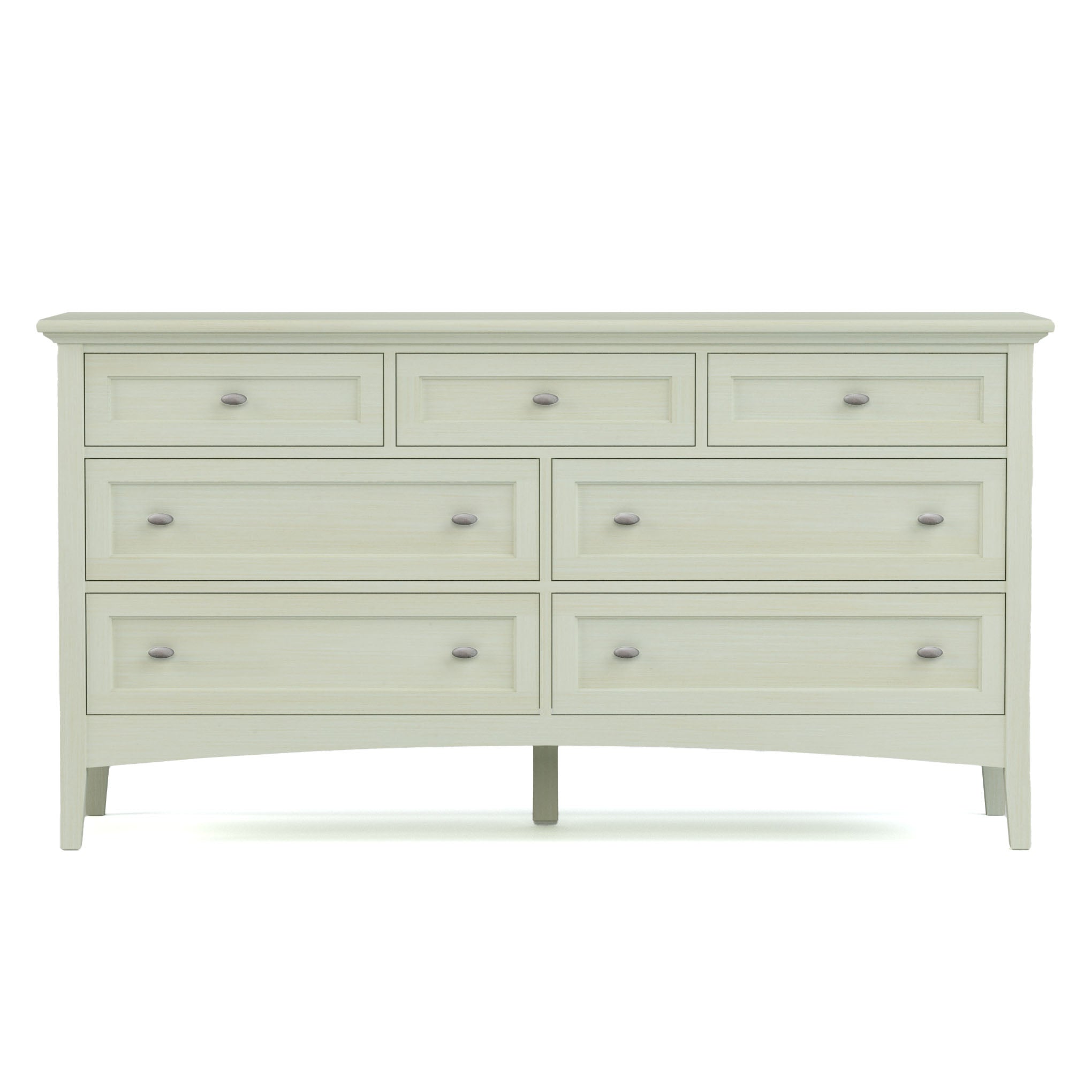 Revere Seven Drawer Dresser - Solid Wood Bedroom Chest of Drawers for Storage & Organization | Perfect for Master Bedroom, Guest Room & Dorm Decor