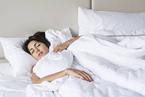 Pinch Pleated 100% Cotton Lightweight All Season Down Alternative Comforter - Soft Quilted Cooling Bedding for Warm Weather & Hot Sleepers (Full/Queen, Aqua Blue) - Perfect for Summer Nights, Guest Rooms & Airy Bedroom Decor