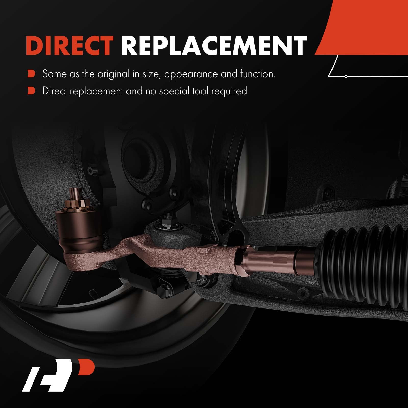 Premium Set of 4 Front Inner & Outer Tie Rod End Kit for Dodge Ram 1500 2000-2001, Ram 2500 2000-2002, Ram 3500 2000-2002 (RWD Only) - Heavy-Duty Suspension Replacement for Smooth Steering & Off-Road Performance