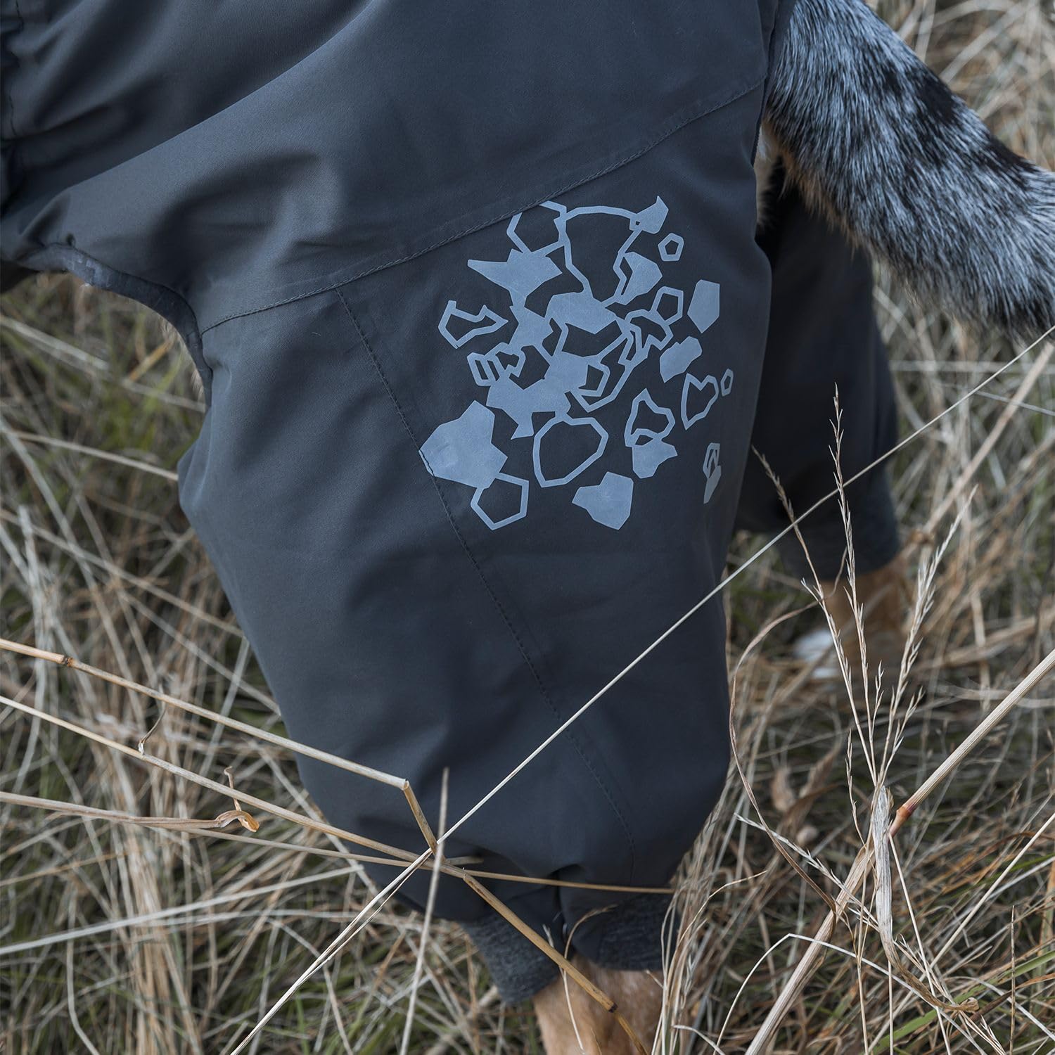 Hurtta Extreme Overall Dog Snowsuit - Waterproof Winter Coat for Large Dogs (Size 20M, BlackBerry) - Ideal for Snowy Adventures & Cold Weather Protection