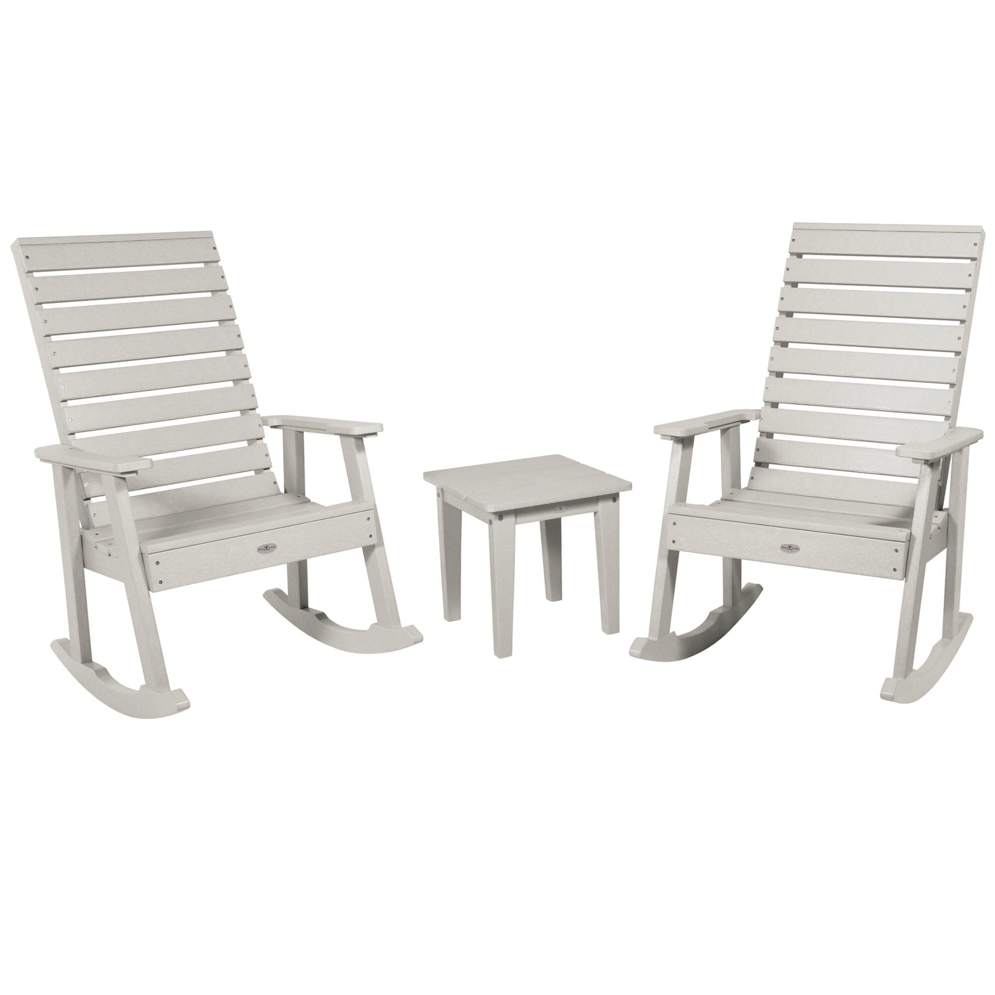 Premium Riverside Rocking Chair and Side Table 3-Piece Patio Set - Perfect for Outdoor Relaxation, Porch Sitting, and Garden Lounging