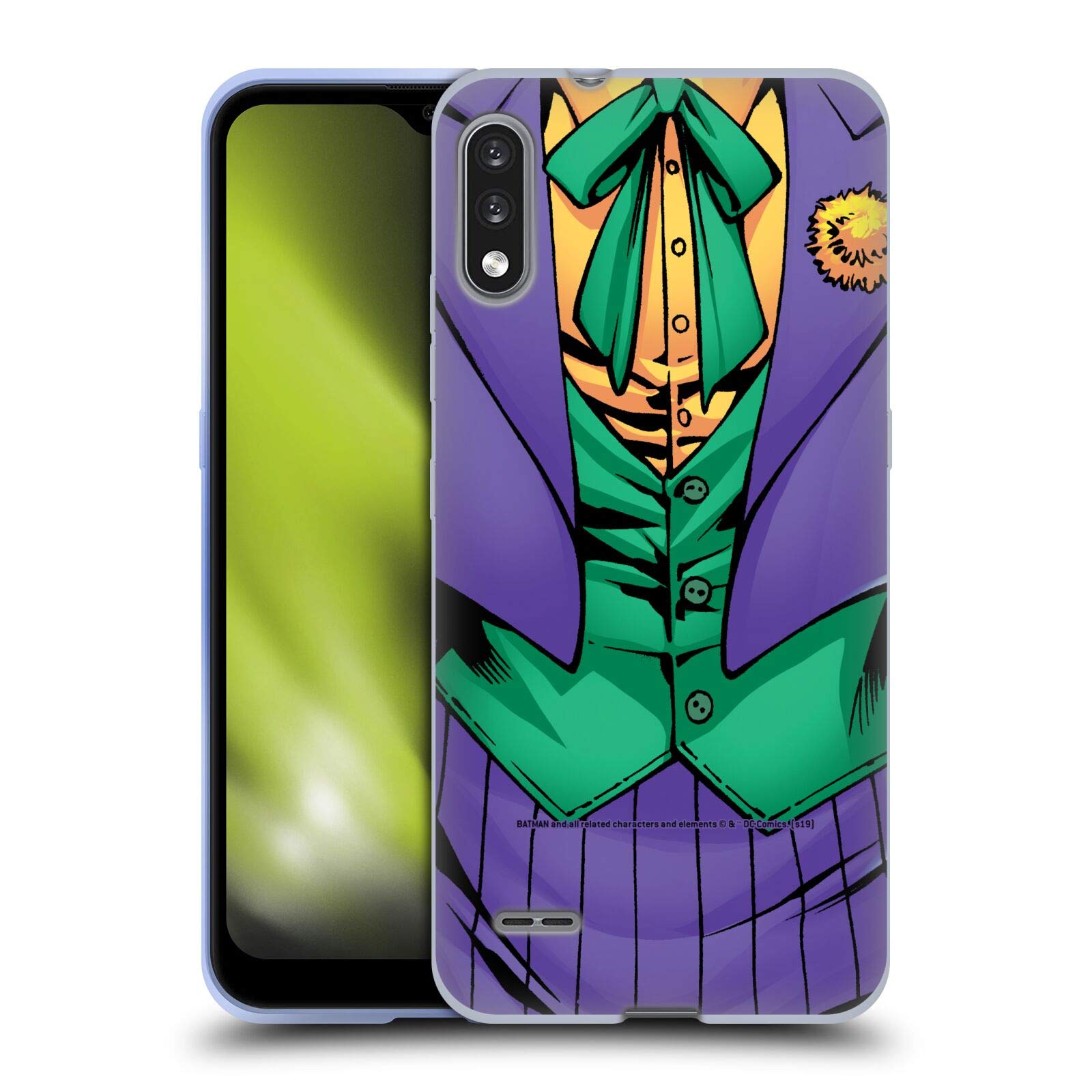 Head Case Designs The Joker DC Comics New 52 Costume Art Gel Case for LG K22 - Durable Protective Cover for Everyday Use