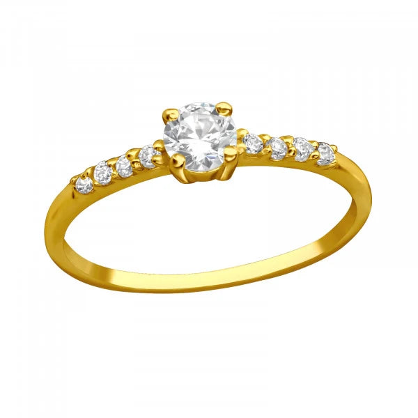 Elegant 14K Gold Solitaire Ring for Women - Perfect for Engagement, Wedding & Anniversary Gifts