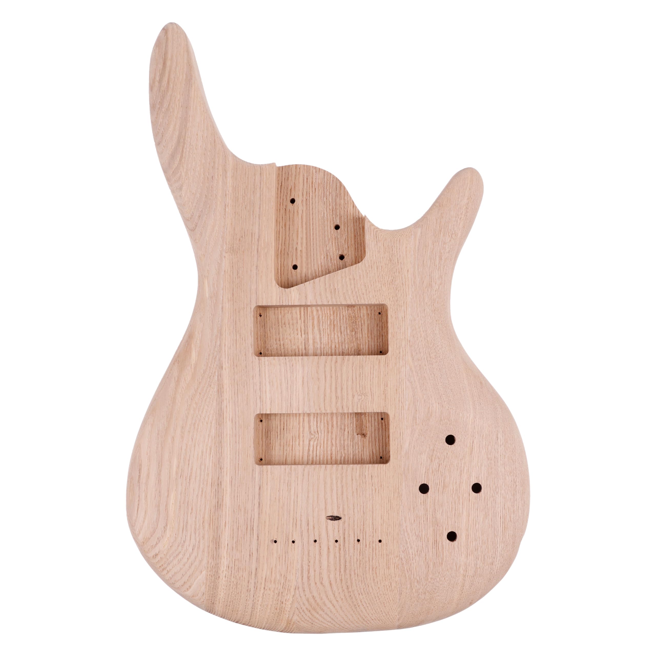 Leo Jaymz DIY Electric Bass Guitar Kit for Beginners - 5 String Roasted Ash Body, Roasted Maple Neck & Ebony Fingerboard - Complete Components Included - Perfect for Home Studio Recording & Live Performances