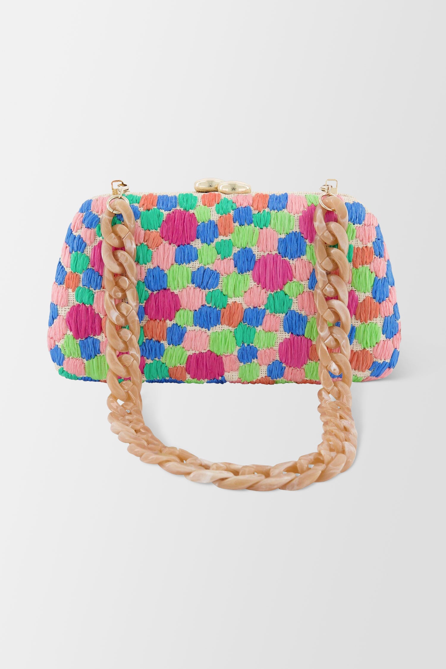 Serpui Natural & Multicolor Tina Polkadots Bag - Stylish Crossbody Purse for Women, Perfect for Work, Travel & Everyday Use