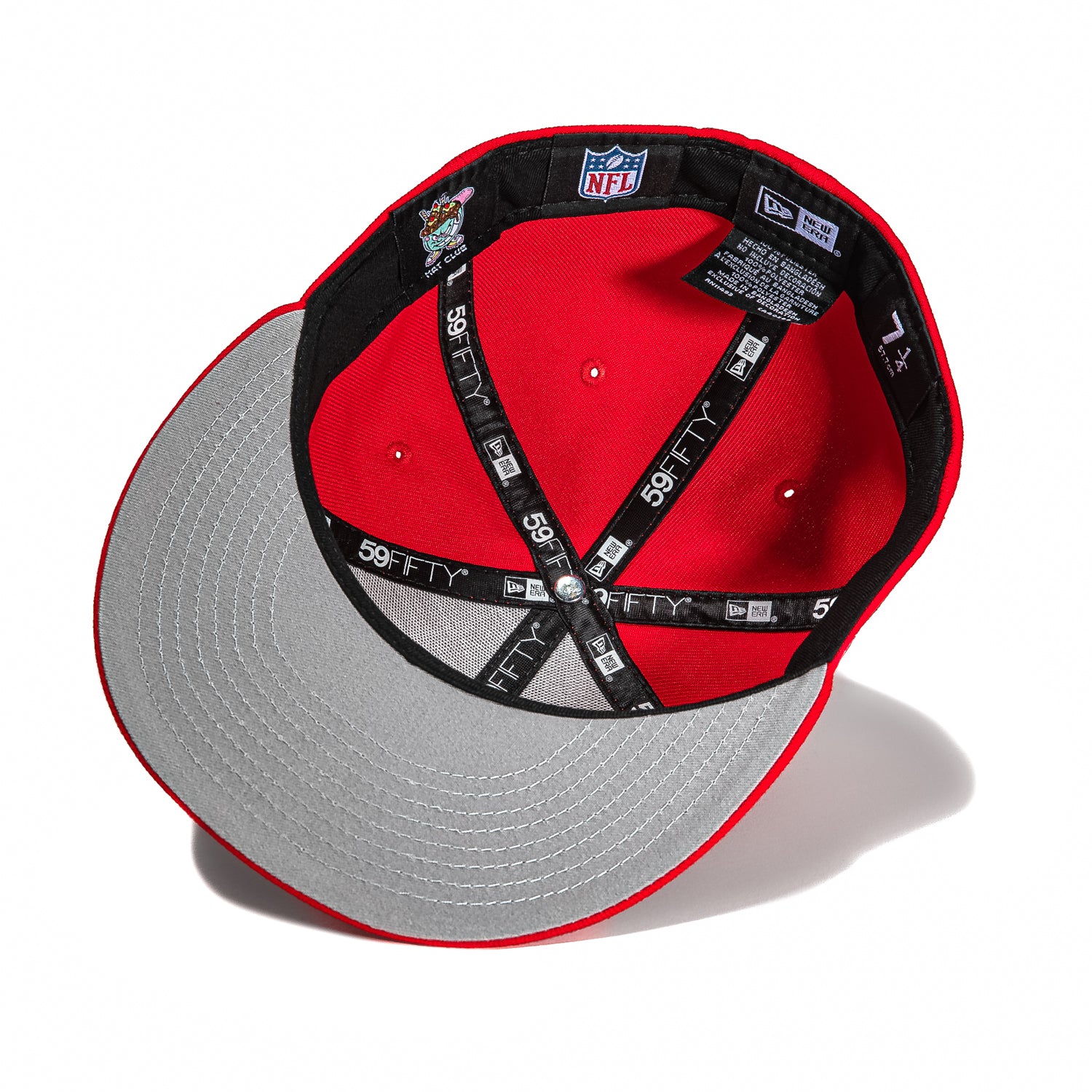 New Era 59Fifty Cleveland Browns 2004 Pro Bowl Patch Snapback Hat - Red & White Ice Cream Colorway | NFL Football Fan Gear for Games, Tailgating & Collectors
