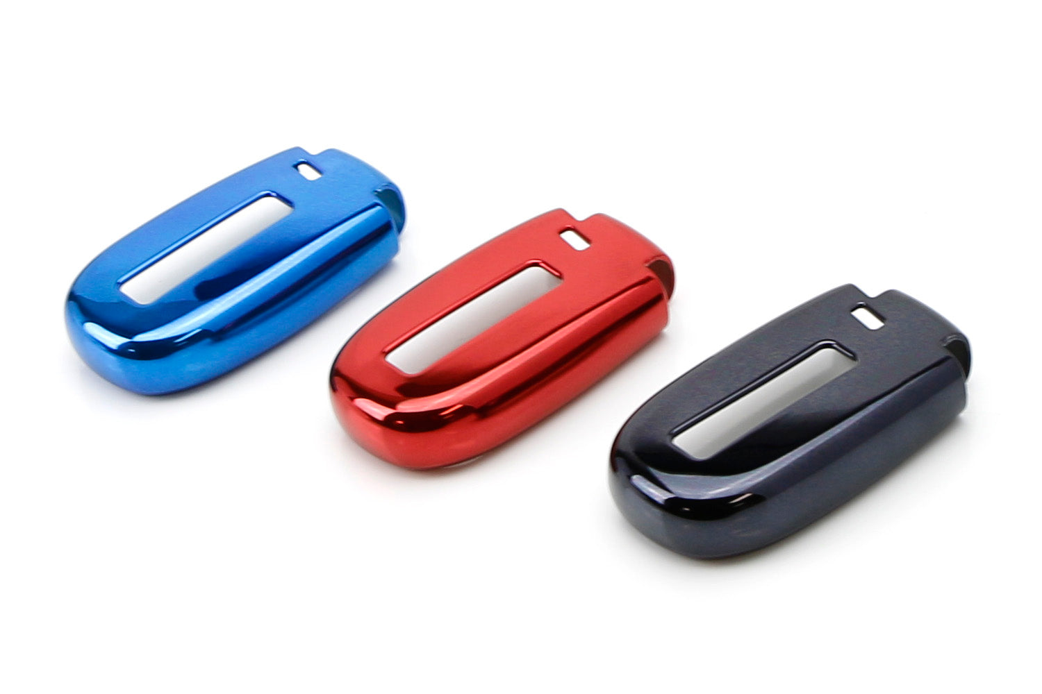 Durable Chrome Red TPU Key Fob Cover for Dodge Charger Challenger Jeep Chrysler - Protective & Stylish Car Accessory for Everyday Use