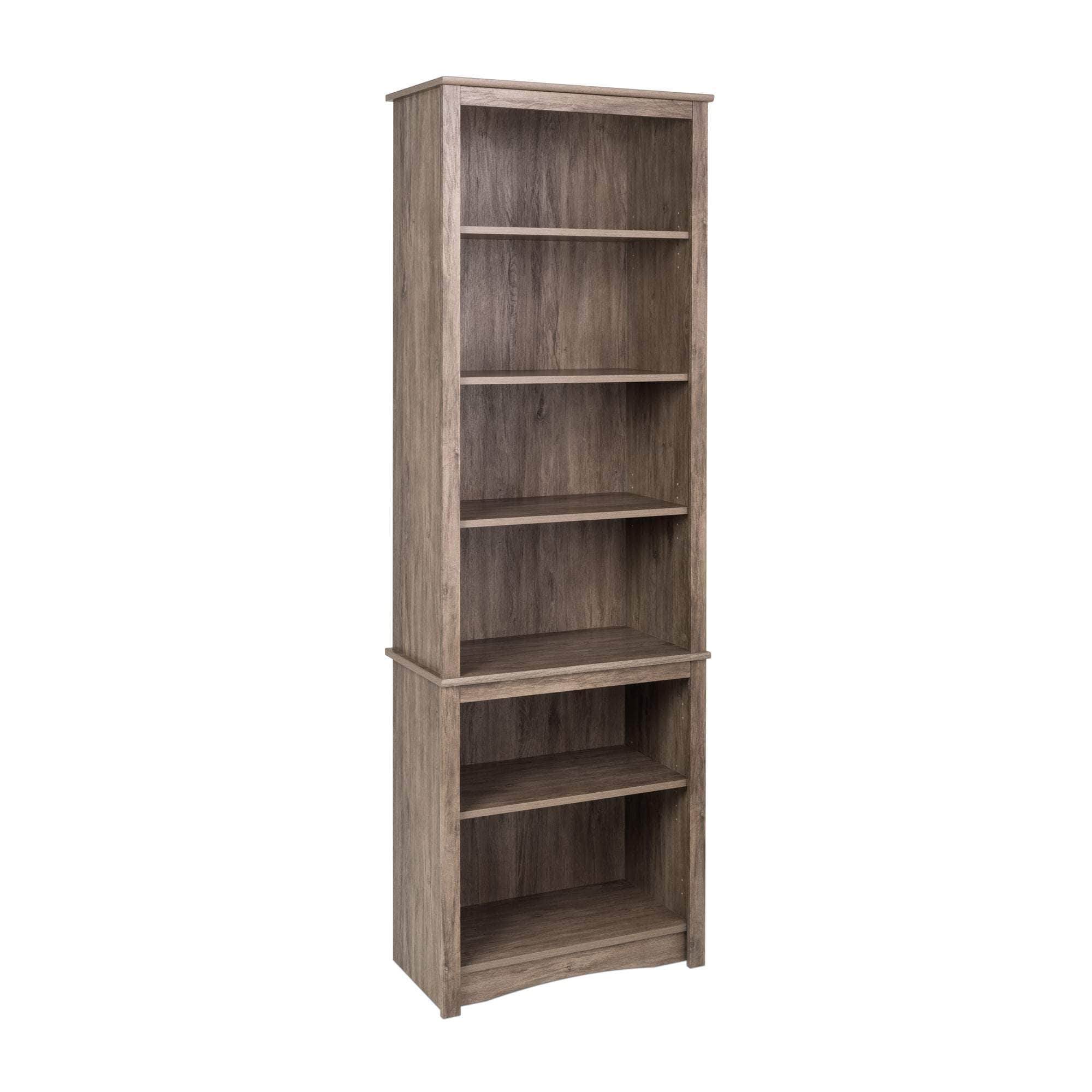 Tall Bookcase with Multiple Storage Options - Perfect for Home Office, Living Room & Bedroom Organization