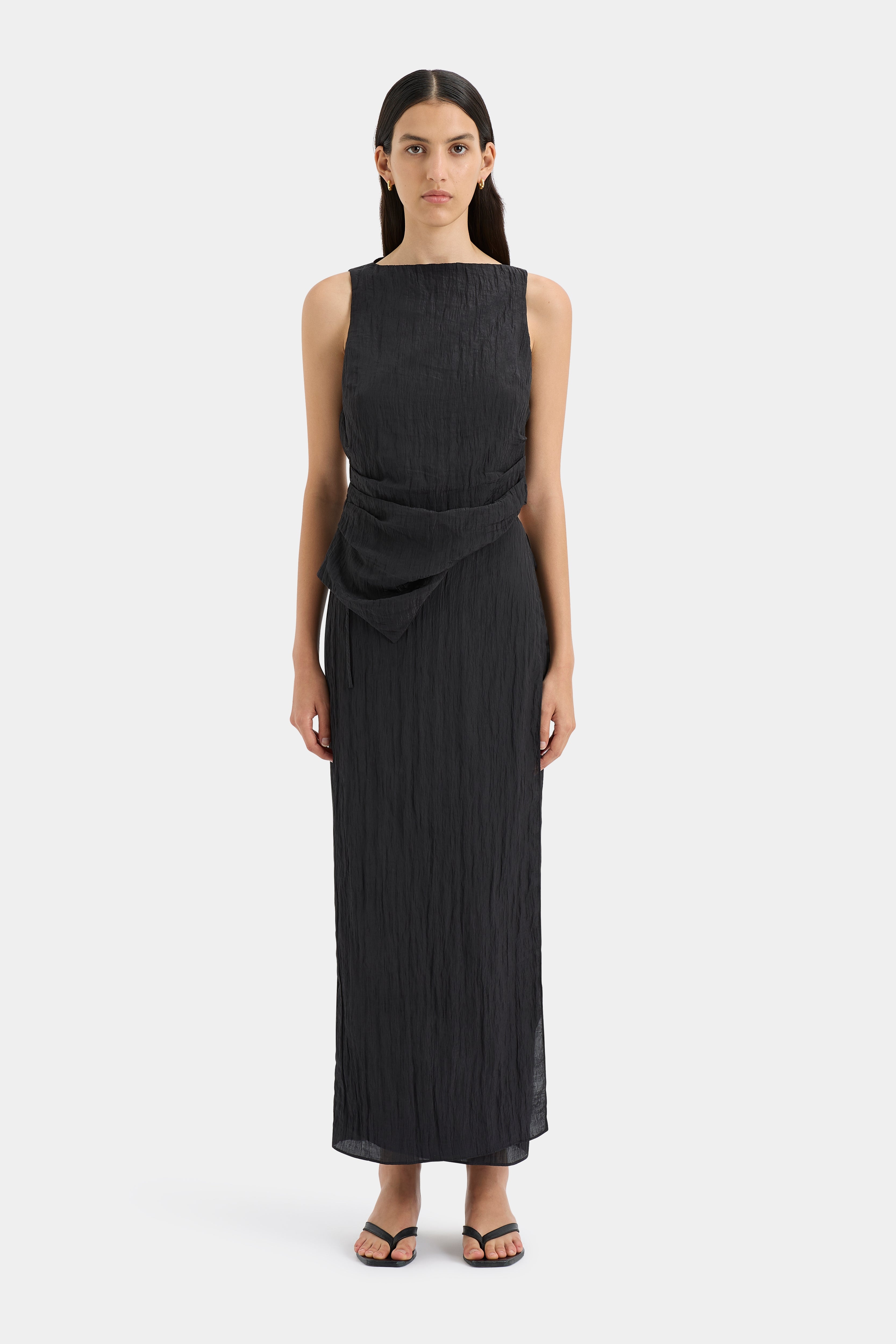 Ligera Wrap Midi Skirt - Women's Flowy A-Line Knee-Length Skirt with Side Slit | Perfect for Office, Date Night & Summer Outfits