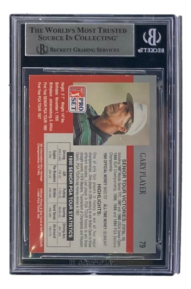 Gary Player Autographed 1990 PGA Pro Set Trading Card BAS 00015004251 - Limited Edition Collectible for Golf Memorabilia Fans & Sports Card Investors - Perfect for Display, Gifts, and Auctions