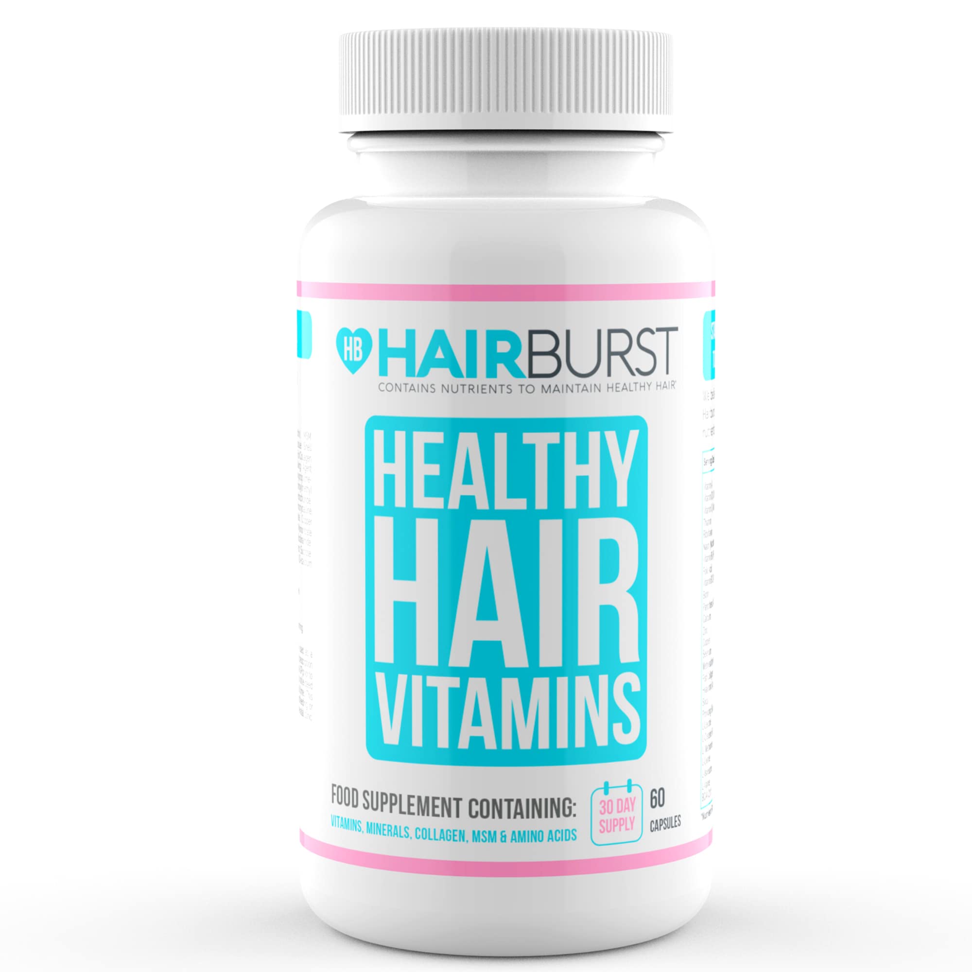 Biotin Hair Growth Vitamins for Women & Men - 60 Capsules (1 Month Supply) - Promotes Thicker, Stronger Hair - Ideal for Daily Hair Care & Scalp Health - Perfect for Home, Travel & On-the-Go Use