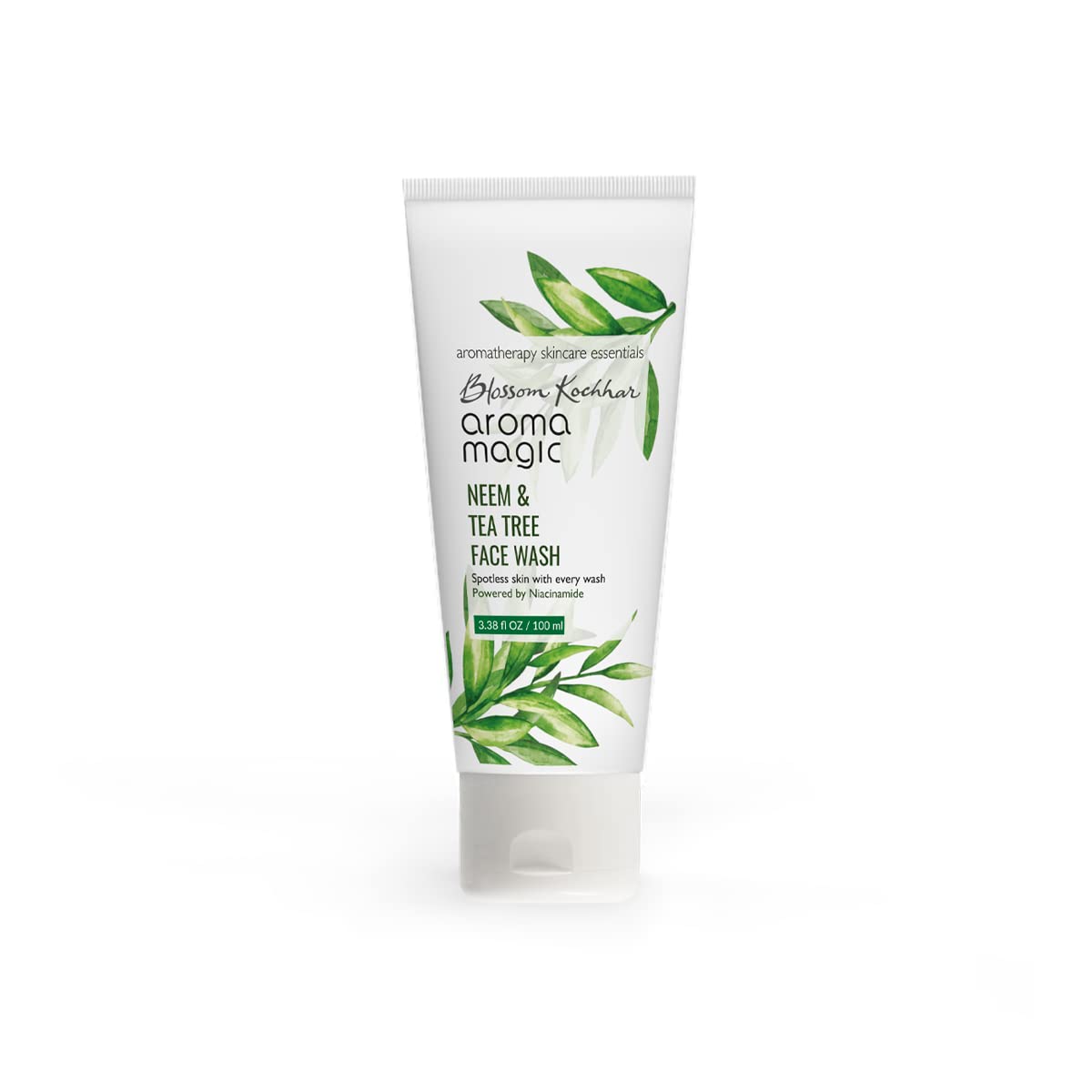 Aroma Magic Almond Moisturizing Lotion 100ml & Neem Tea Tree Face Wash 100ml Set - Hydrating Skincare Combo for Dry Skin & Acne-Prone Complexion | Daily Facial Care Routine