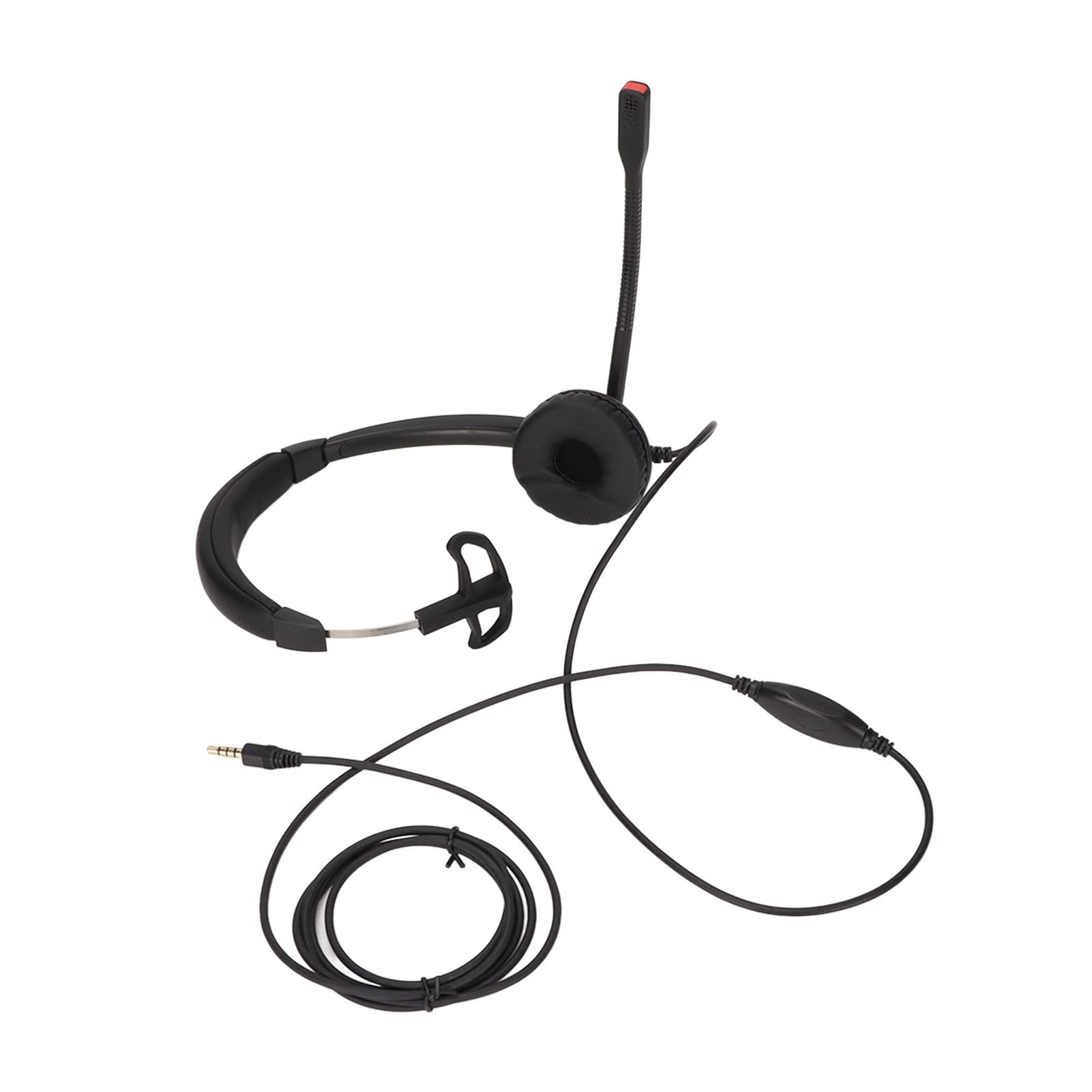 Gaeirt Customer Service Headphone with Noise Reduction & Volume Control - Soft Earmuffs Corded Telephone Headset for Call Centers, Telemarketing & Office Use