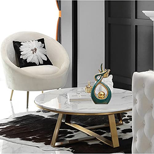 Norrclp Modern Abstract Ceramic Statue - Elegant Home Decor for Dining Room, Living Room & Office | Perfect Centerpiece for Coffee Tables, Bookshelves & Mantels