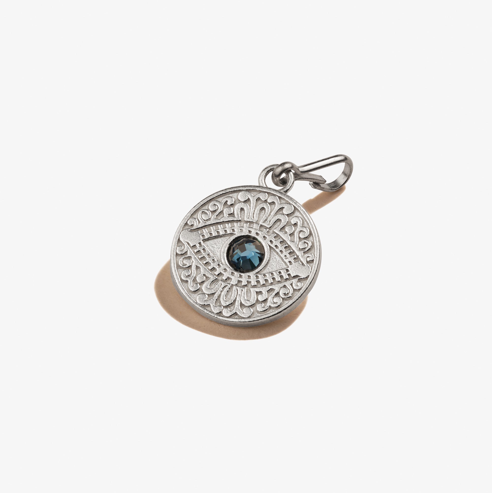 Evil Eye Crystal Charm for Protection - Blue Glass Evil Eye Pendant Necklace for Women & Men - Spiritual Jewelry for Good Luck & Positive Energy - Perfect for Gifts, Travel & Daily Wear