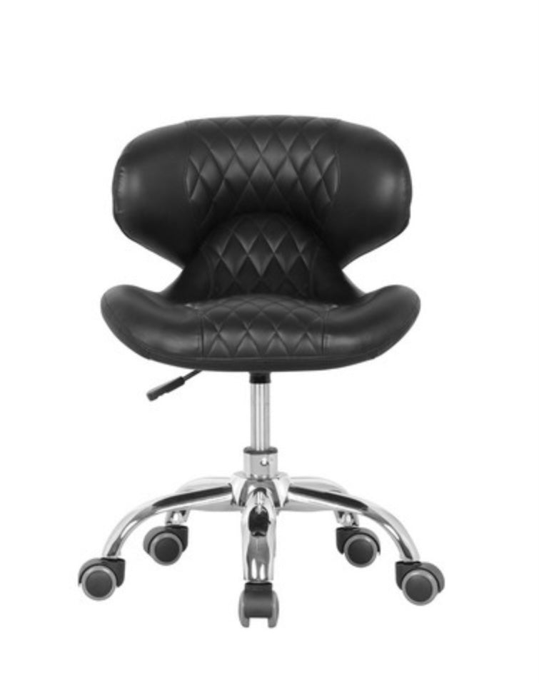 Hugo Technician Stool - Adjustable Rolling Work Stool with Backrest for Mechanics, Labs & Workshops | Ergonomic Shop Stool for Garage, Industrial & Office Use