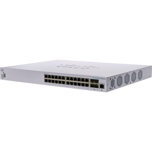 Cisco CBS350 24XT 24-Port 10G Managed Network Switch with 10G SFP+/RJ45 Combo Ports - High-Speed Business Networking Solution for Data Centers & Enterprise Networks