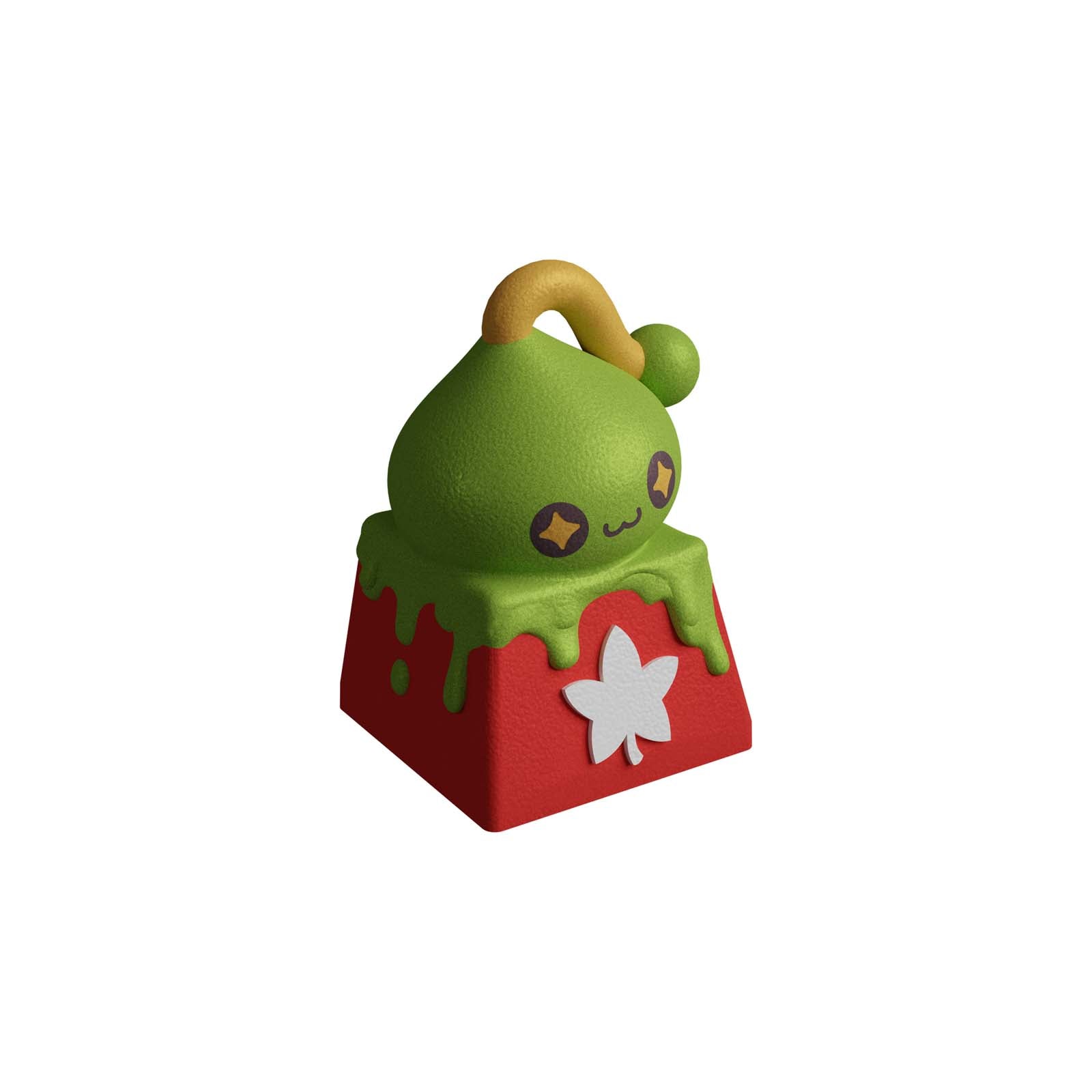 HX3D MapleStory Themed Green Slime Keycap - Custom Mechanical Keyboard Keycap for Gaming & Typing Enthusiasts - Perfect for PC, Mac, and Laptop Keyboards