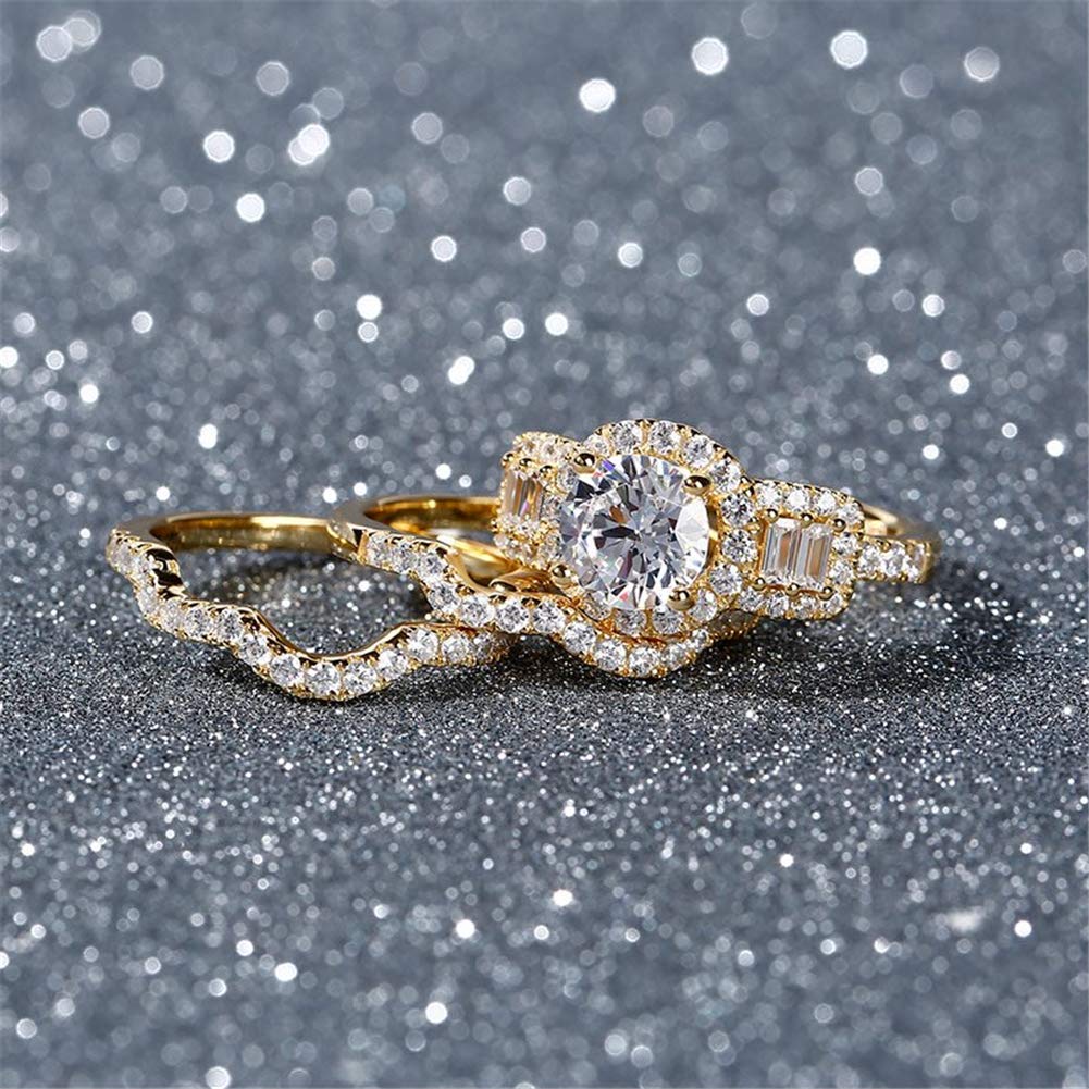 Jeulia 2 Carat Sterling Silver Halo Engagement Ring for Women - Round Cut Cubic Zirconia Bridal Set, Wedding & Anniversary Band - Perfect for Proposals, Weddings, Anniversaries & Special Occasions