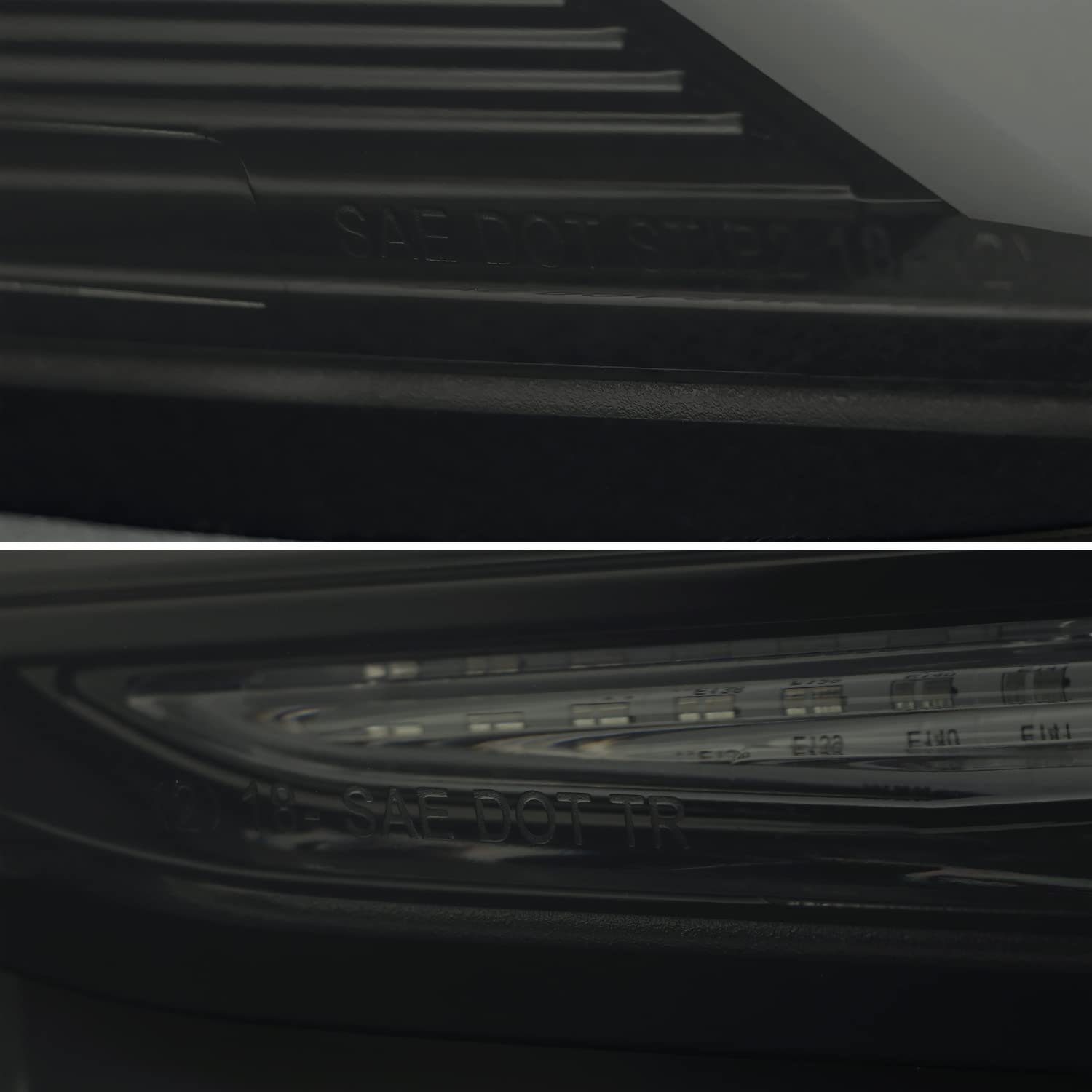 Spec-D Tuning Glossy Black Smoke LED Sequential Tail Lights for 2019-2023 Toyota RAV4 - Left & Right Pair Assembly - Enhanced Night Visibility & Modern Style for SUVs