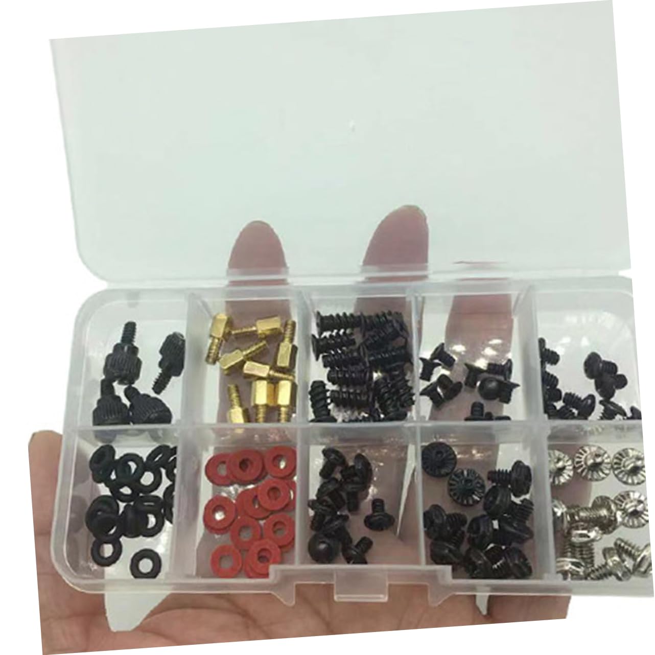 ULTECHNOVO 114pcs Computer Case Screw Kit - Tiny Screw Set for PC Building & Repair - Perfect for DIY PC Assembly, Laptop Upgrades & Electronics Projects