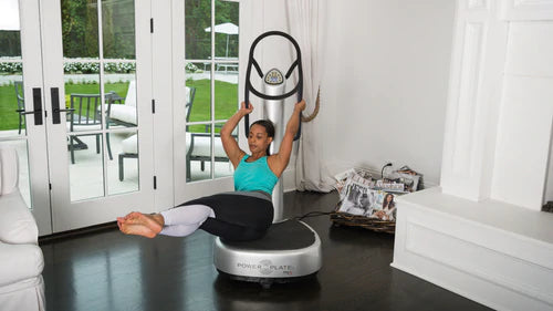 Power Plate My5 Vibration Platform Exercise Machine - Silver | Home Gym Workout Equipment for Fitness, Toning & Recovery | Perfect for Home, Office & Rehab Use