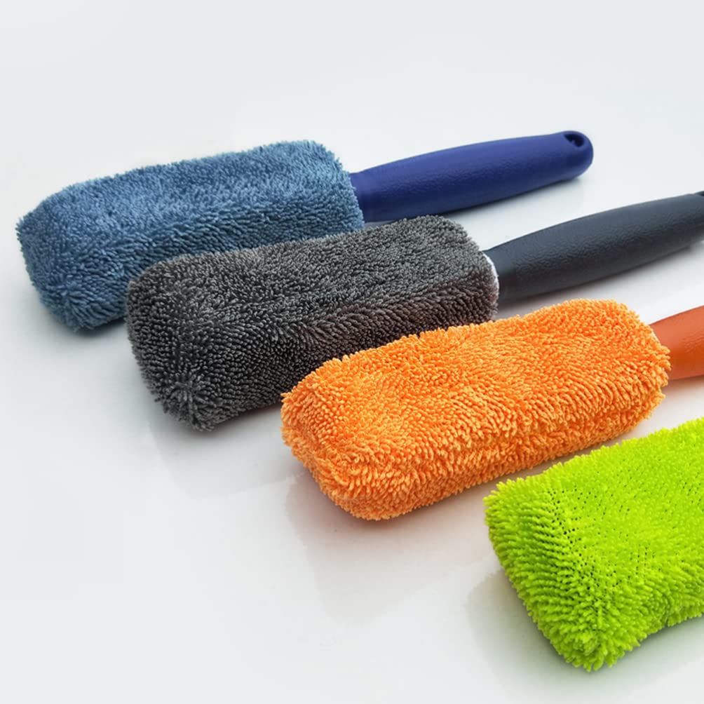 VICASKY 2-Pack Car, Truck & Motorcycle Cleaning Brush Set - Heavy Duty Wheel, Tire & Hub Scrubber for Deep Cleaning - Perfect for Auto Detailing, Bike Maintenance & DIY Car Wash Accessories