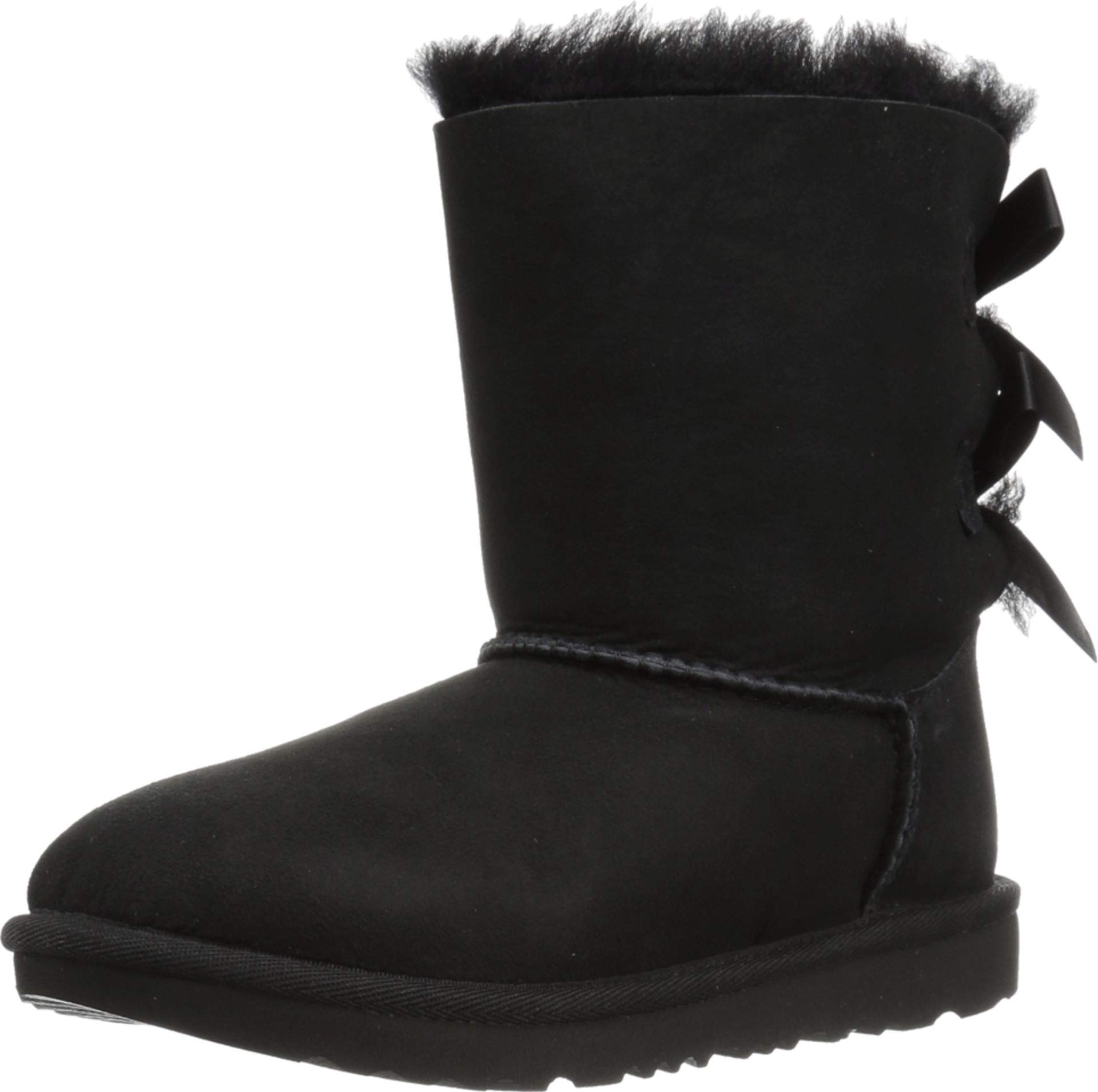 UGG Kids' Bailey Bow II Boot - Waterproof Winter Snow Boots for Girls & Boys - Warm Fuzzy Lined Ankle Booties for Cold Weather - Perfect for School, Outdoor Play & Snow Days