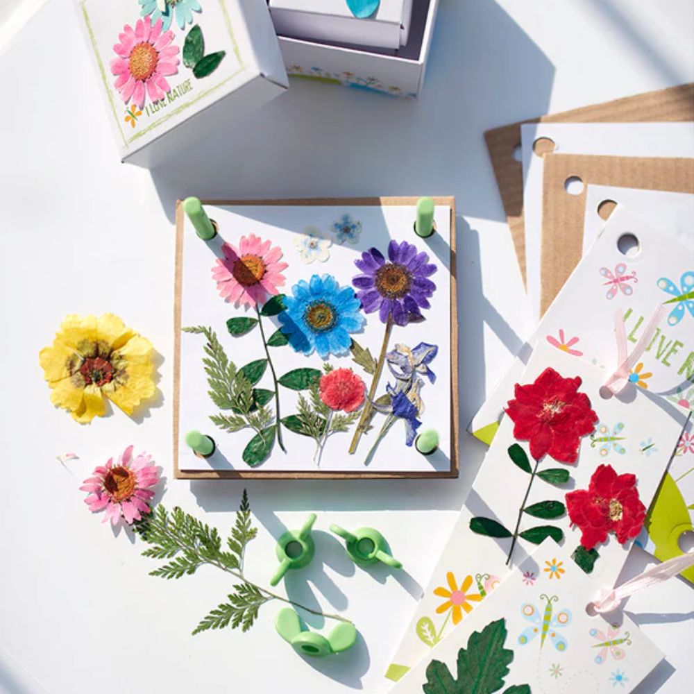 4M Pressed Flower Kit - DIY Flower Pressing Craft Kit for Kids & Adults - Create Beautiful Pressed Flower Art for Scrapbooking, Card Making & Home Decor