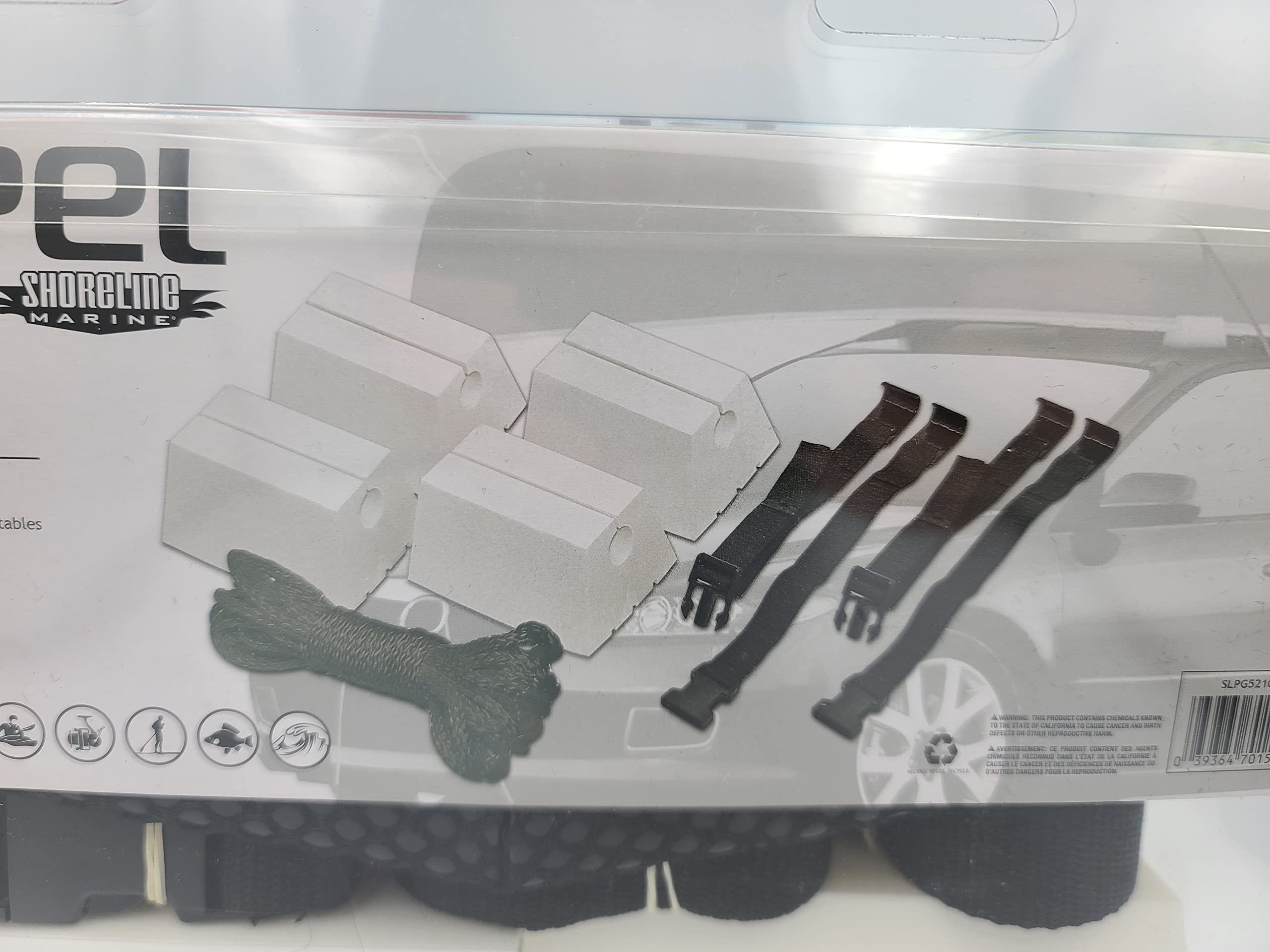 4 Pack Premium Canoe Carrier Kit with Blocks, Straps, Ropes & Storage Bag - Heavy Duty Waterproof Canoe Transport System for Kayaks, SUVs, Trucks & Roof Racks - Secure Boat Hauling for Camping, Fishing & Outdoor Adventures