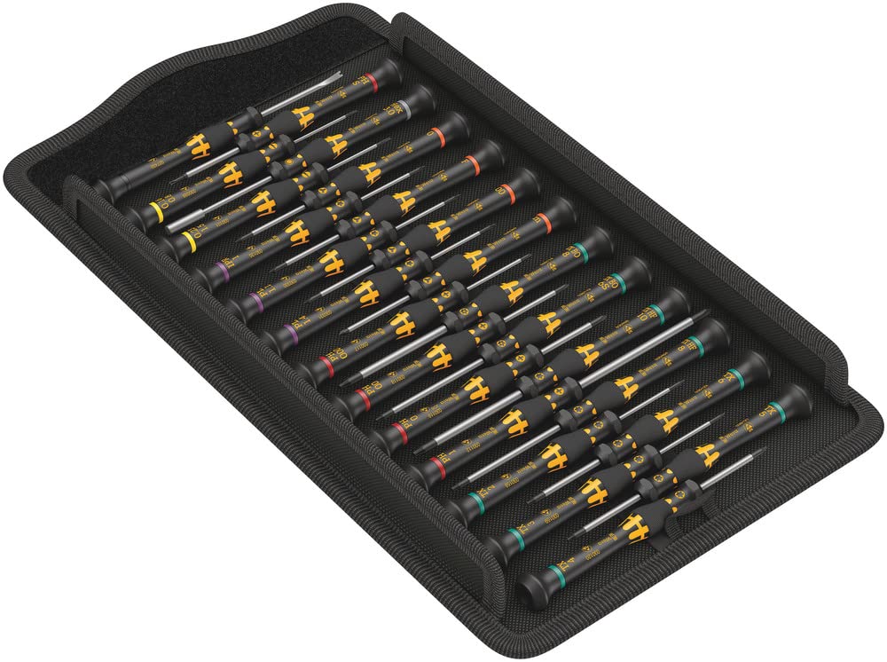 Kraftform Micro ESD Big-Pack - 25 Piece Anti-Static Electronics Tool Set for PC Repair, Phone Maintenance & Circuit Board Work | ESD Safe Screwdriver Kit for Technicians