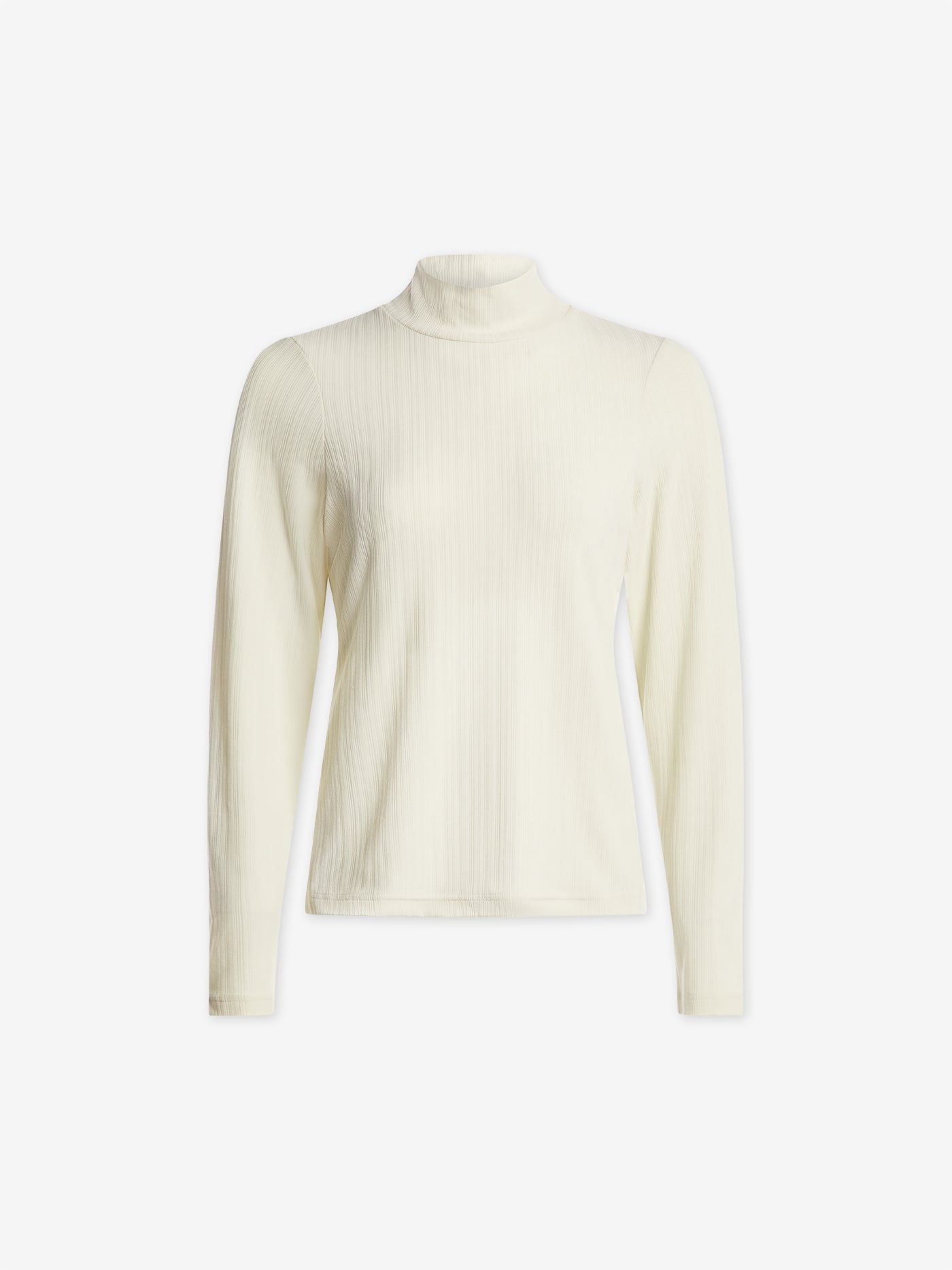 Varley Astrid Fitted Long Sleeve Tee for Women - Soft Stretch Cotton Blend Top in Birch Color | Perfect for Yoga, Workouts & Casual Wear