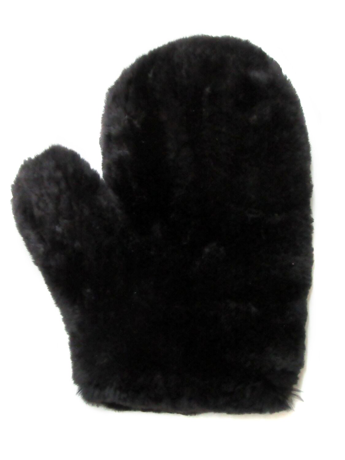 Double Sided Full Skin Sheared Beaver Massage Mittens - Exfoliating & Relaxing Gloves for Spa, Body Scrub & Self Care at Home