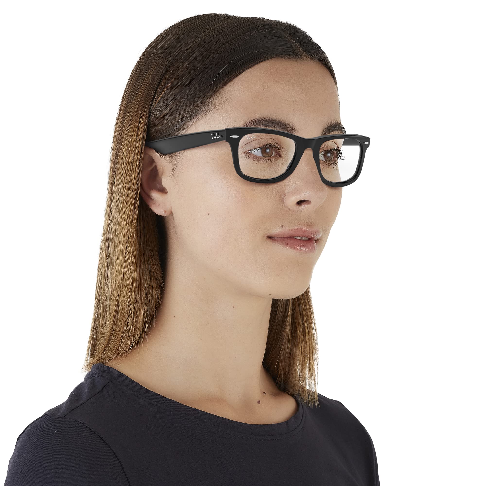 Ray-Ban RX4340v Wayfarer Ease Square Prescription Eyeglass Frames - Classic Retro Style for Men & Women - Perfect for Reading, Driving & Everyday Wear