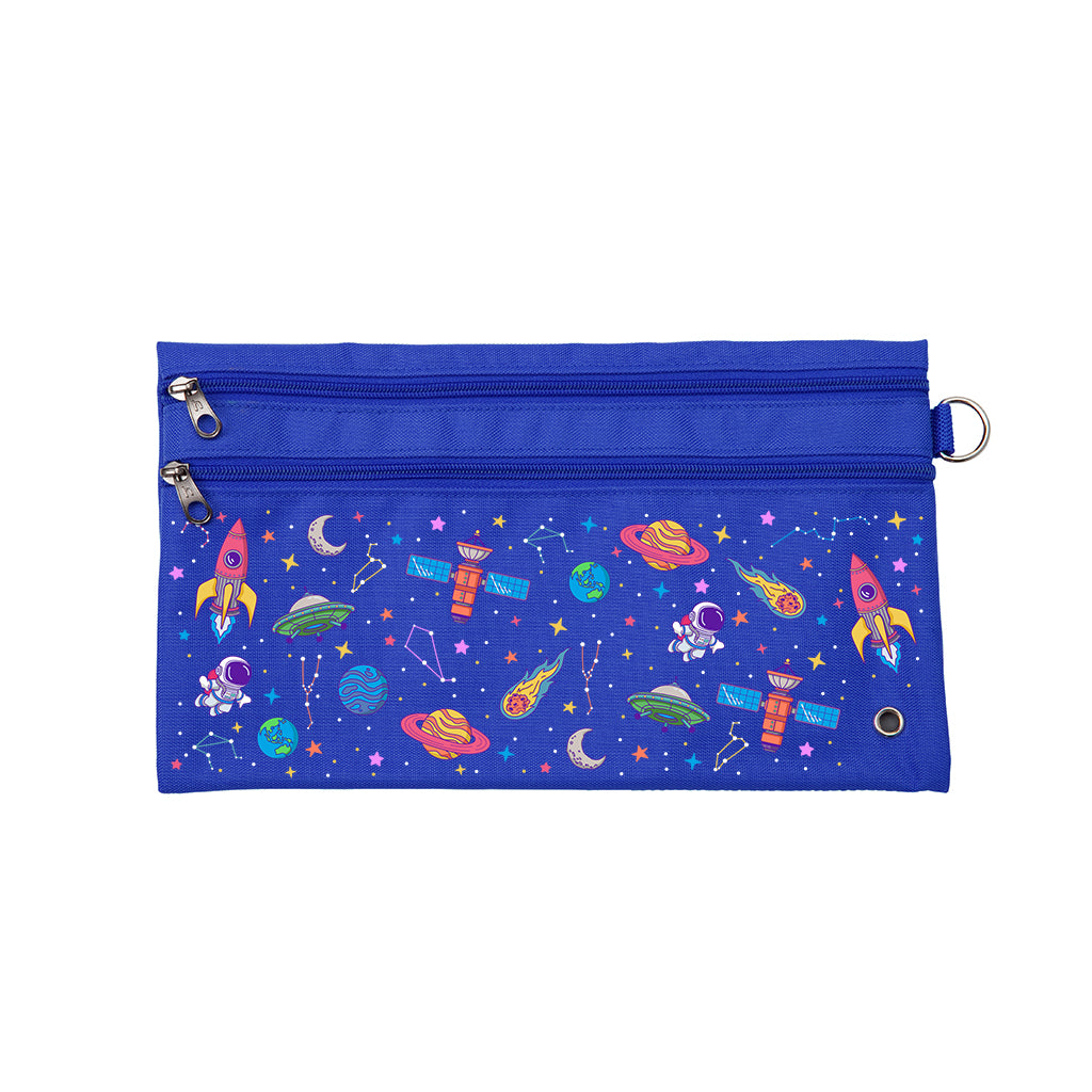 Galaxy Girl Pencil Case for School - Cute Starry Space Design Zippered Pouch for Pens, Markers & Art Supplies | Perfect for Students, Back to School & Office Organization