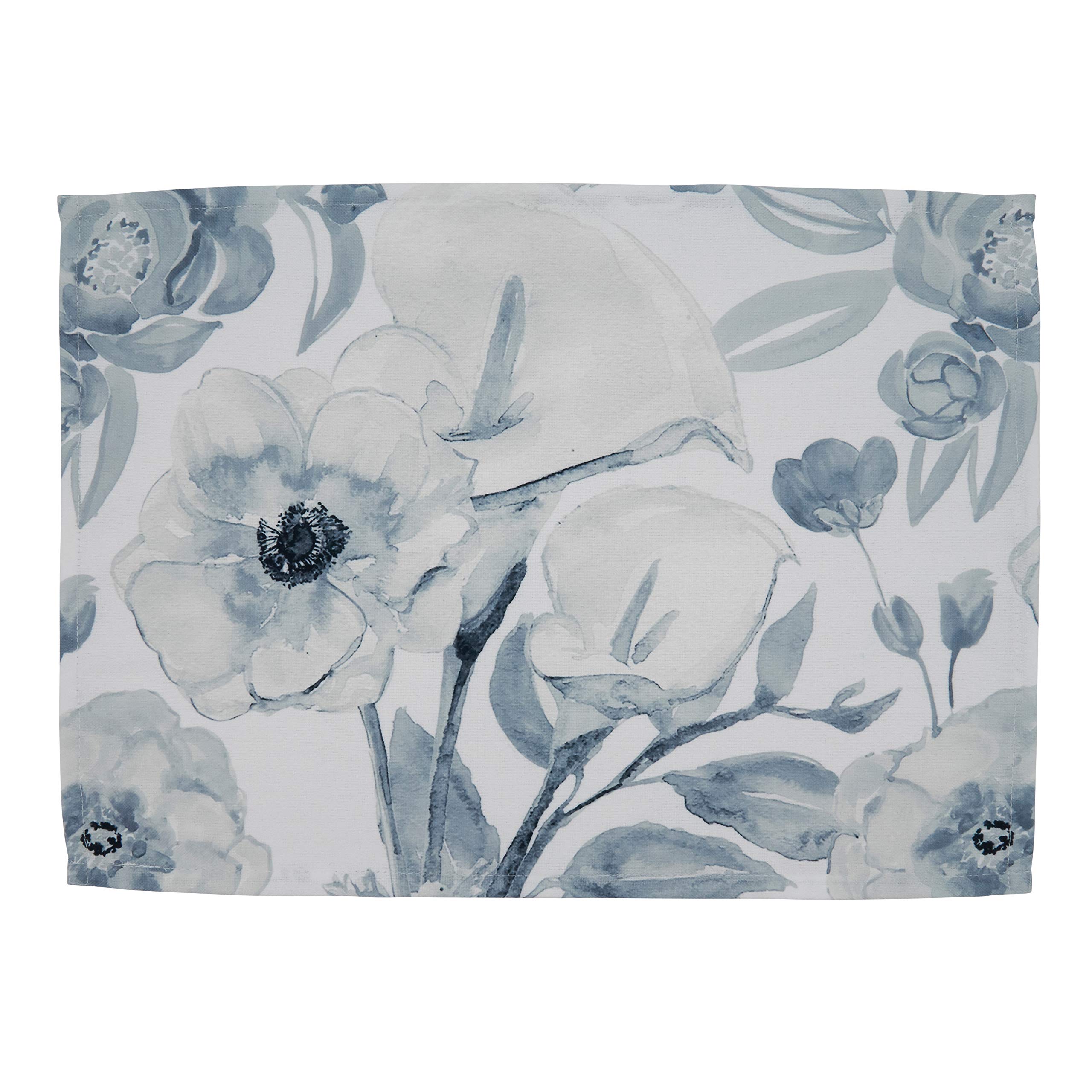 Premium Waterproof Floral Placemats Set of 4 - Large Washable Table Mats for Dining, Kitchen Decor, Party & Wedding Table Setting - Elegant Watercolor Design Home Decor