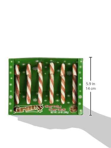 Accoutrements Gravy-Flavored Candy Canes - Pack of 6 | Novelty Christmas Stocking Stuffers & Funny Gag Gifts for Foodies