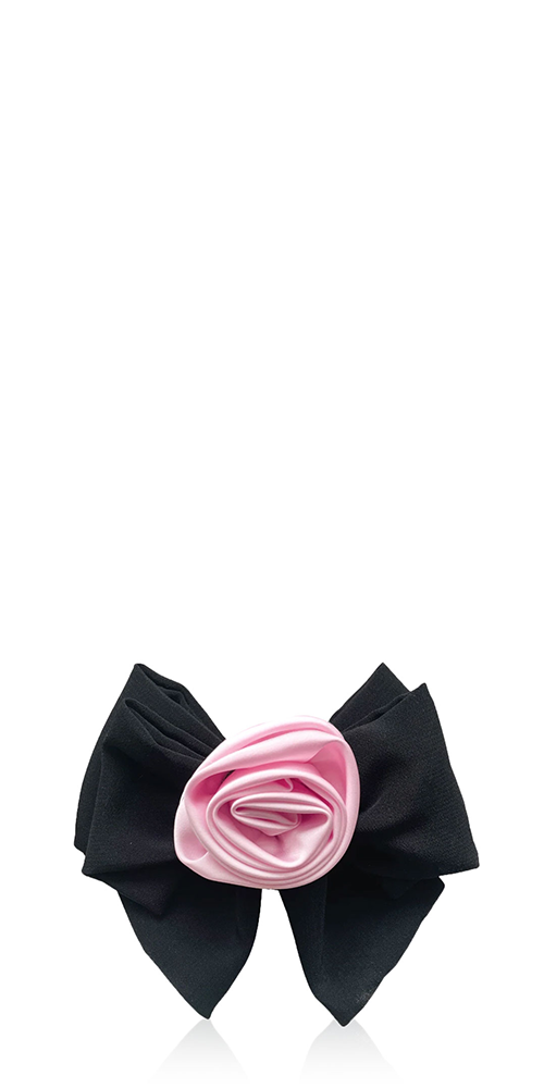 Elegant Corsage Hair Bow for Women - Vintage Floral Hair Clip for Weddings, Prom, Parties & Special Occasions