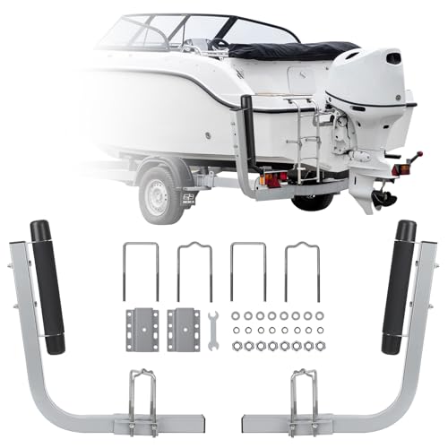 GARVEE 2PCS Rustproof Galvanized Steel Trailer Guide Poles - 20.5