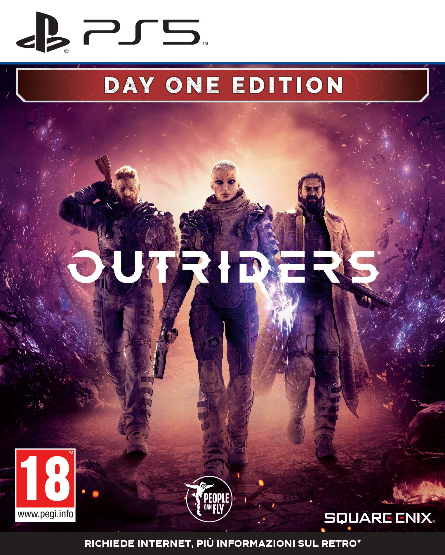 Outriders Day One Edition for PS5 - Action RPG Game | Explore Enoch & Battle Aliens | Perfect for Solo & Co-op Gaming
