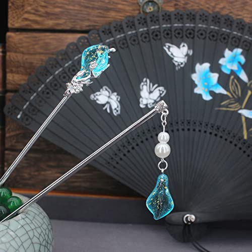 Vintage Hanfu Hair Stick - Metal Hairpin for Women - Elegant Hair Accessory for Weddings & Cosplay