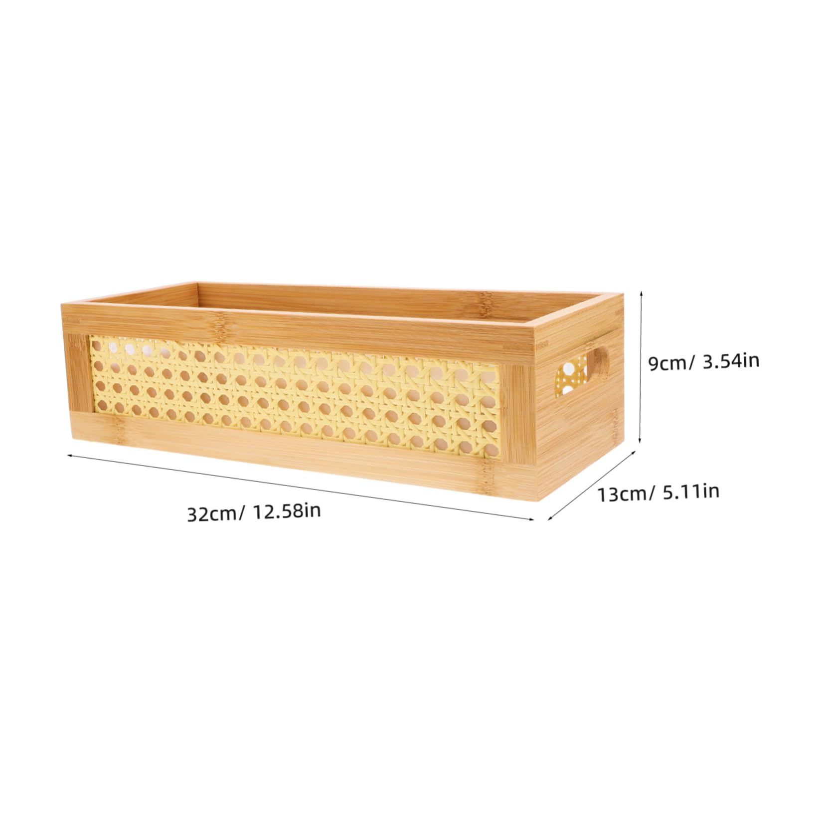 Amosfun 2-Pack Rattan Storage Baskets - Farmhouse Style Organizer Bins for Sundries, Bread, Toilet Paper | Desktop, Shelf & Bathroom Storage Solutions for Home & Office Organization