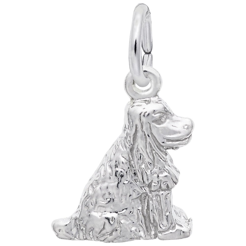 Cocker Spaniel Charm - Sterling Silver Dog Pendant for Bracelets & Necklaces | Perfect for Pet Lovers & Jewelry Gifts | Great for Everyday Wear, Special Occasions & Dog-Themed Parties